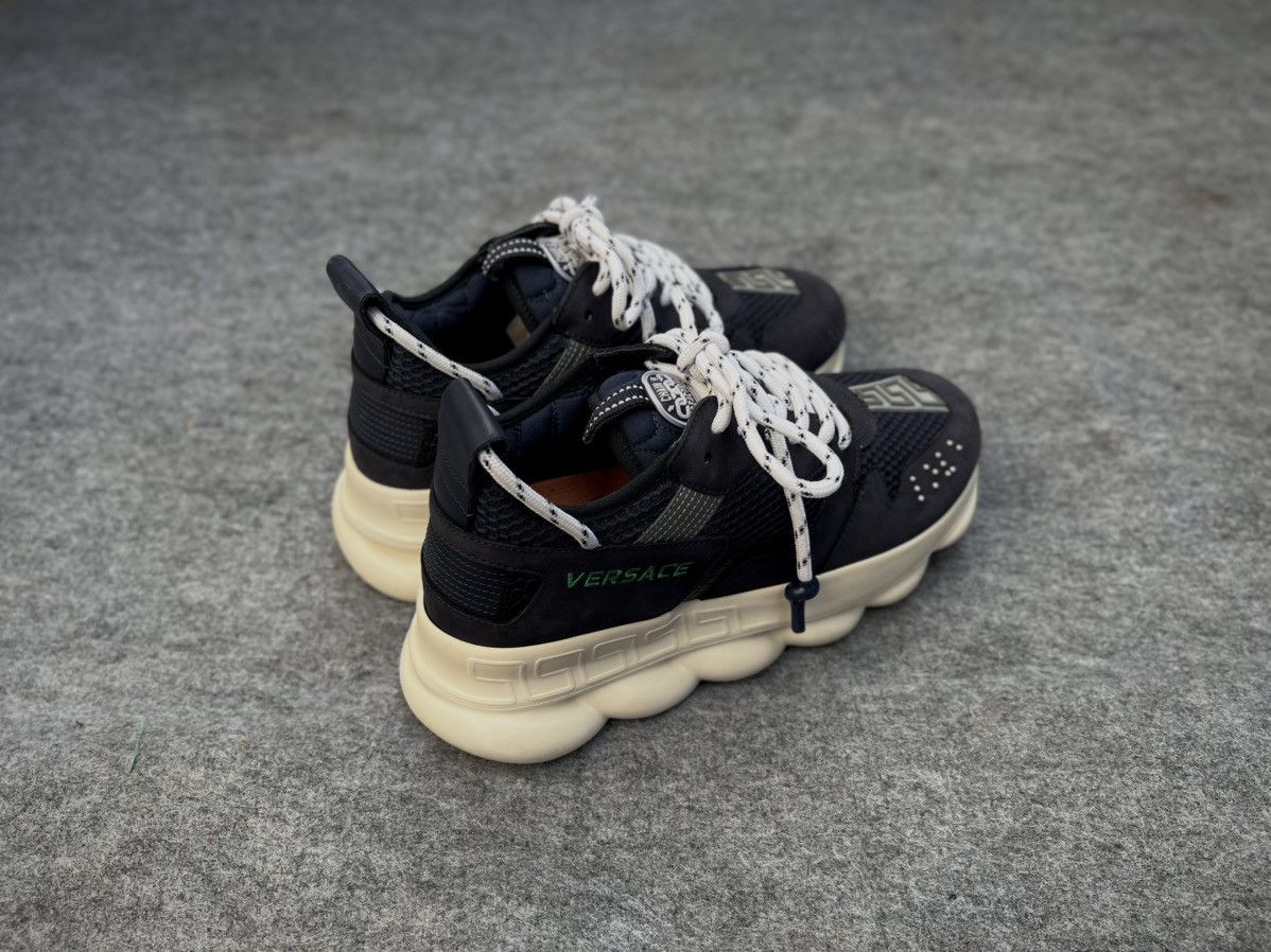 Versace Versace Chain Reaction 2 Navy Blue Sneakers Size US 7 / EU 40 - 5 Thumbnail