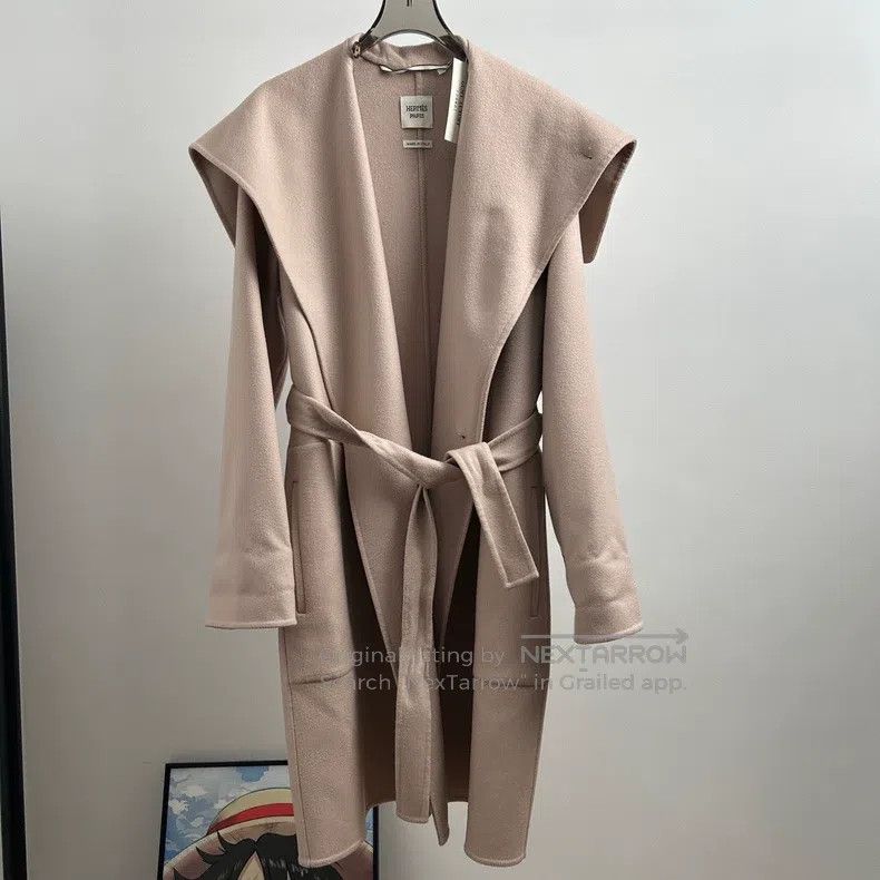Hermes Hermes Beige Cashmere Overcoat Size XS / US 0-2 / IT 36-38 - 1 Thumbnail