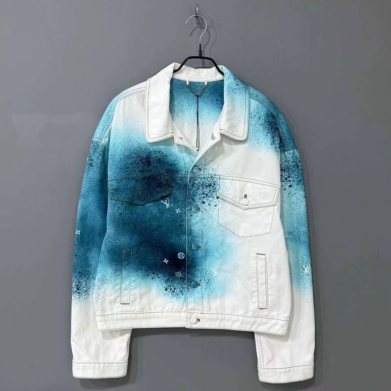 Louis Vuitton Ink tie-dyed gradient denim jacket