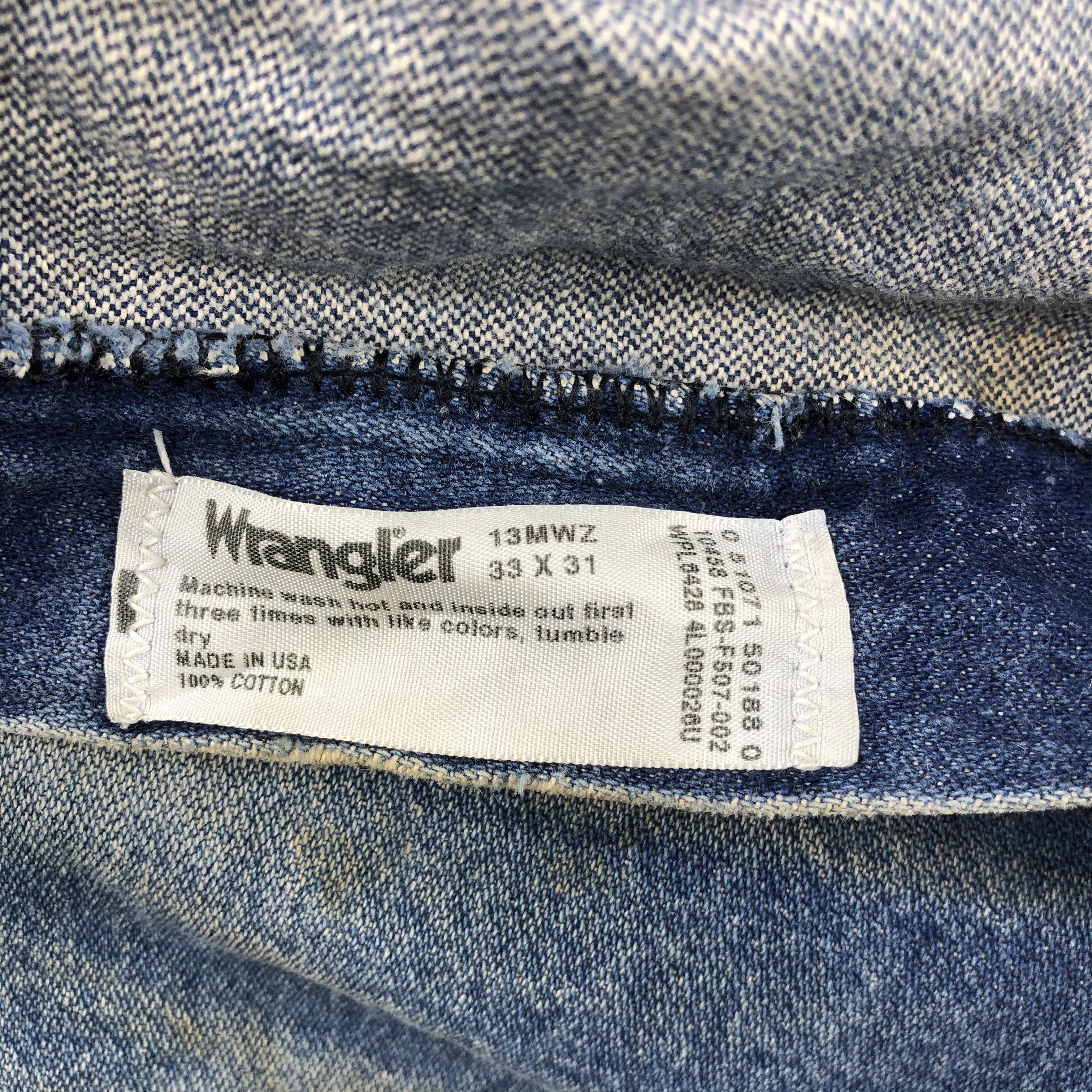Vintage Vintage Blue Wash Wrangler Jeans-J2421 Size US 32 / EU 48 - 13 Thumbnail