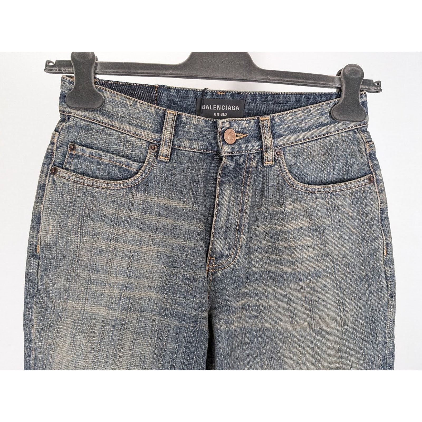 Balenciaga o1rshd1 Denim Shorts in Light Blue Size US 32 / EU 48 - 6 Thumbnail