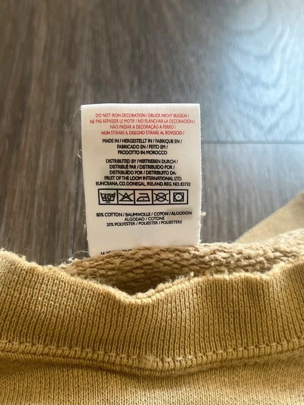 Other Fruit of the Loom Sz L Blank Beige Boxy Sweatshirt Size US L / EU 52-54 / 3 - 3 Thumbnail