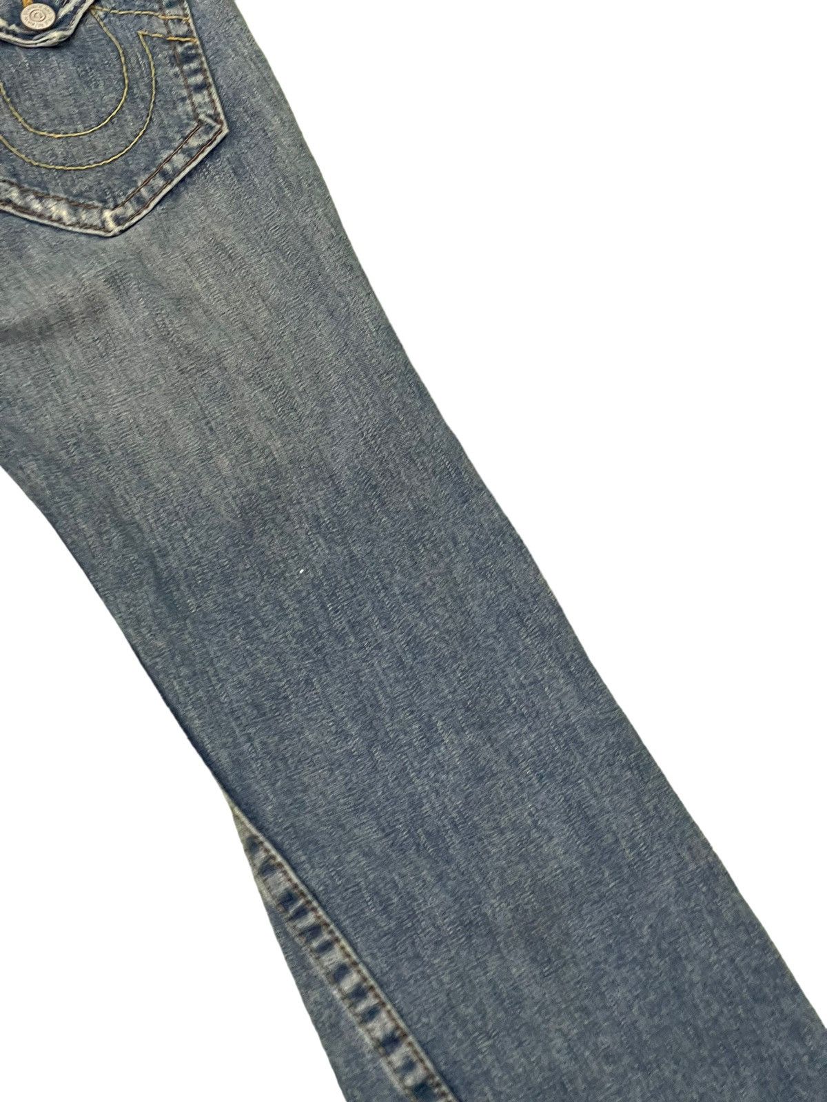 Japanese Brand Flare Jeans True Religion USA Distress Boot Cut 8🟦2 Size US 30 / EU 46 - 17 Thumbnail
