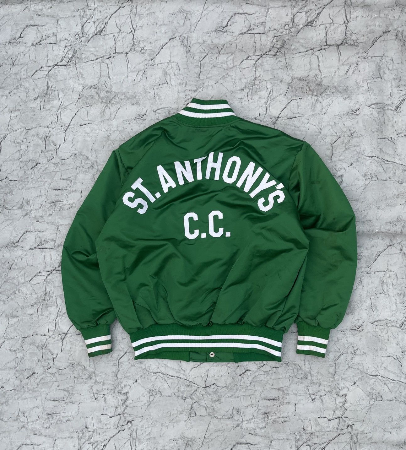 Vintage Vintage Green Gorga Athletic Coaches Jacket Size US XL / EU 56 / 4 - 2 Thumbnail