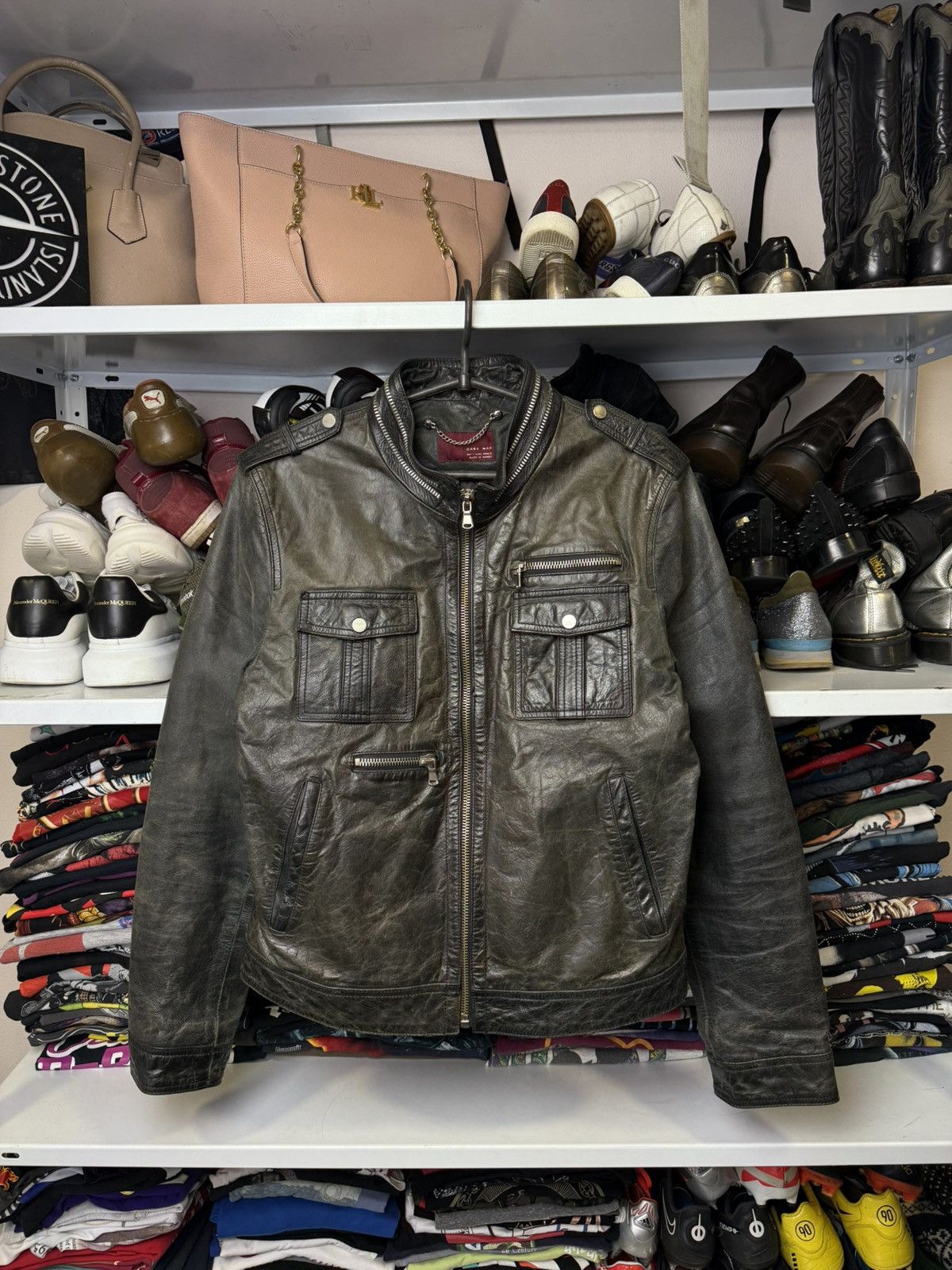Leather Crazy True Vintage Cycle Rider Leather Jacket Biker Rare Y2K Size US L / EU 52-54 / 3 - 1 Thumbnail