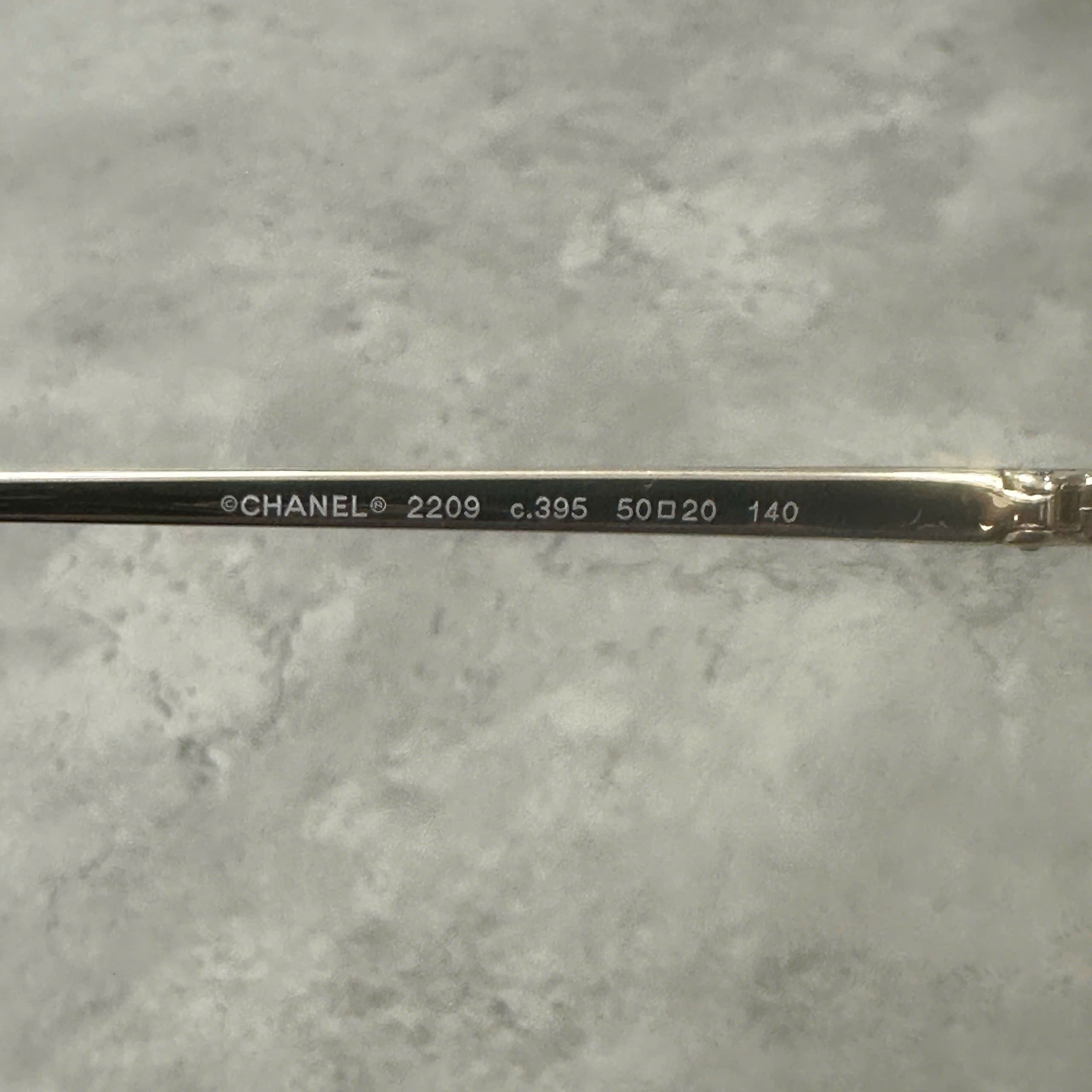 Chanel CHANEL 0CH2209 C395 Eyeglasses GOLD Size ONE SIZE - 5 Thumbnail