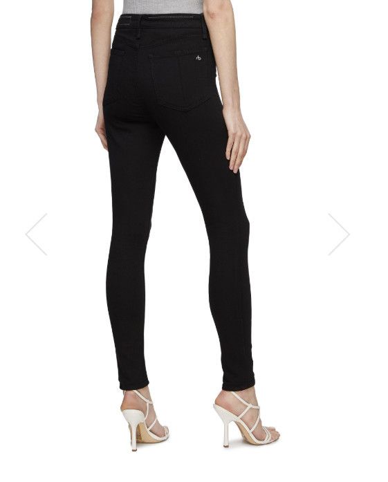 Rag & Bone Rag & Bone New York Nina High Rise Skinny Rip Hem Jeans 23 Size 23" - 2 Thumbnail