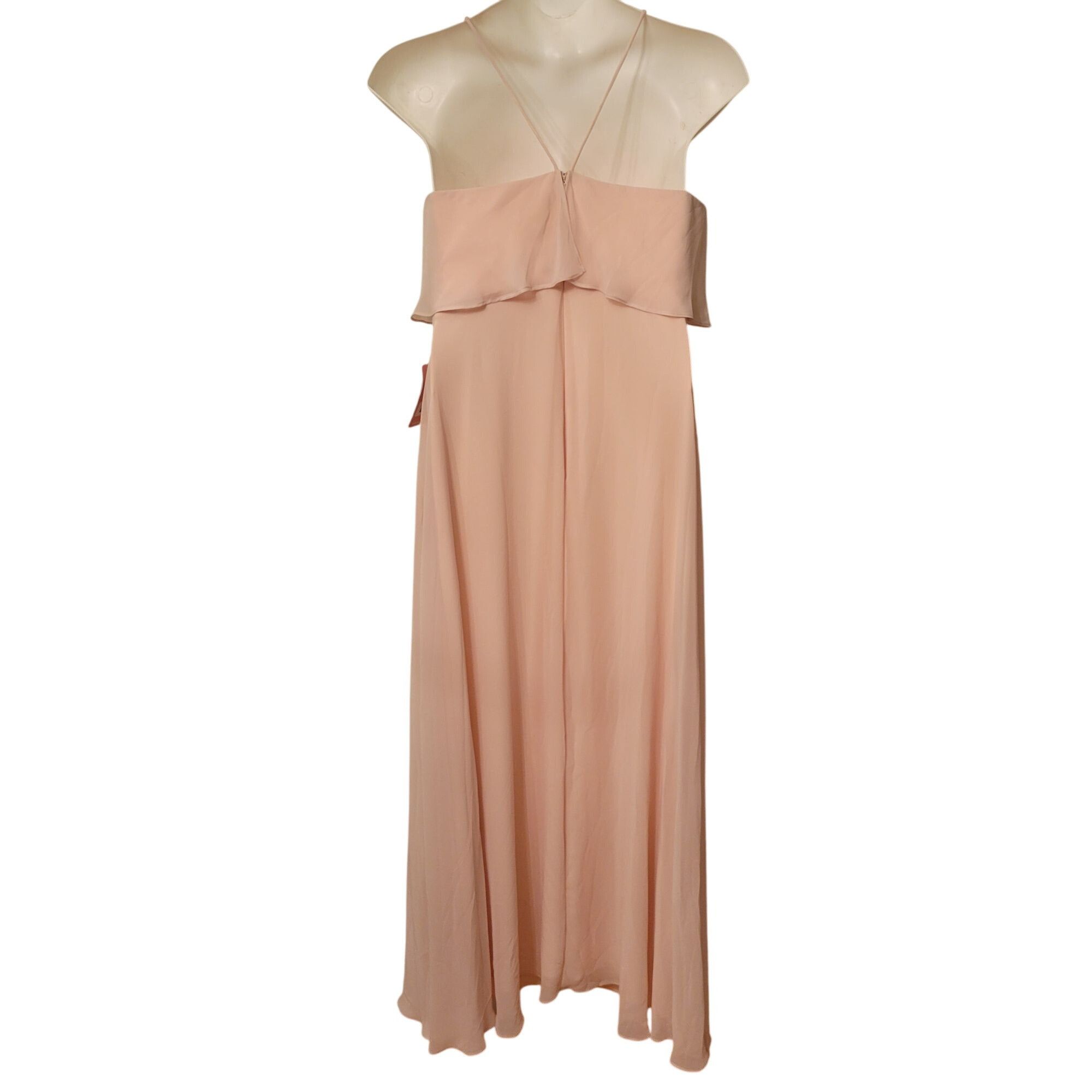 Other NEW Birdy Grey Jules Champagne Maxi Dress XL Ruffled Halter Size XL / US 12-14 / IT 48-50 - 6 Thumbnail