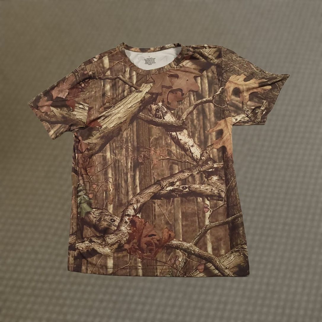 Vintage Mossy Oak Break-Up Infinity Shirt Mens Large Camo Hunting Performance Crewneck Shirt Size US L / EU 52-54 / 3 - 1 Thumbnail