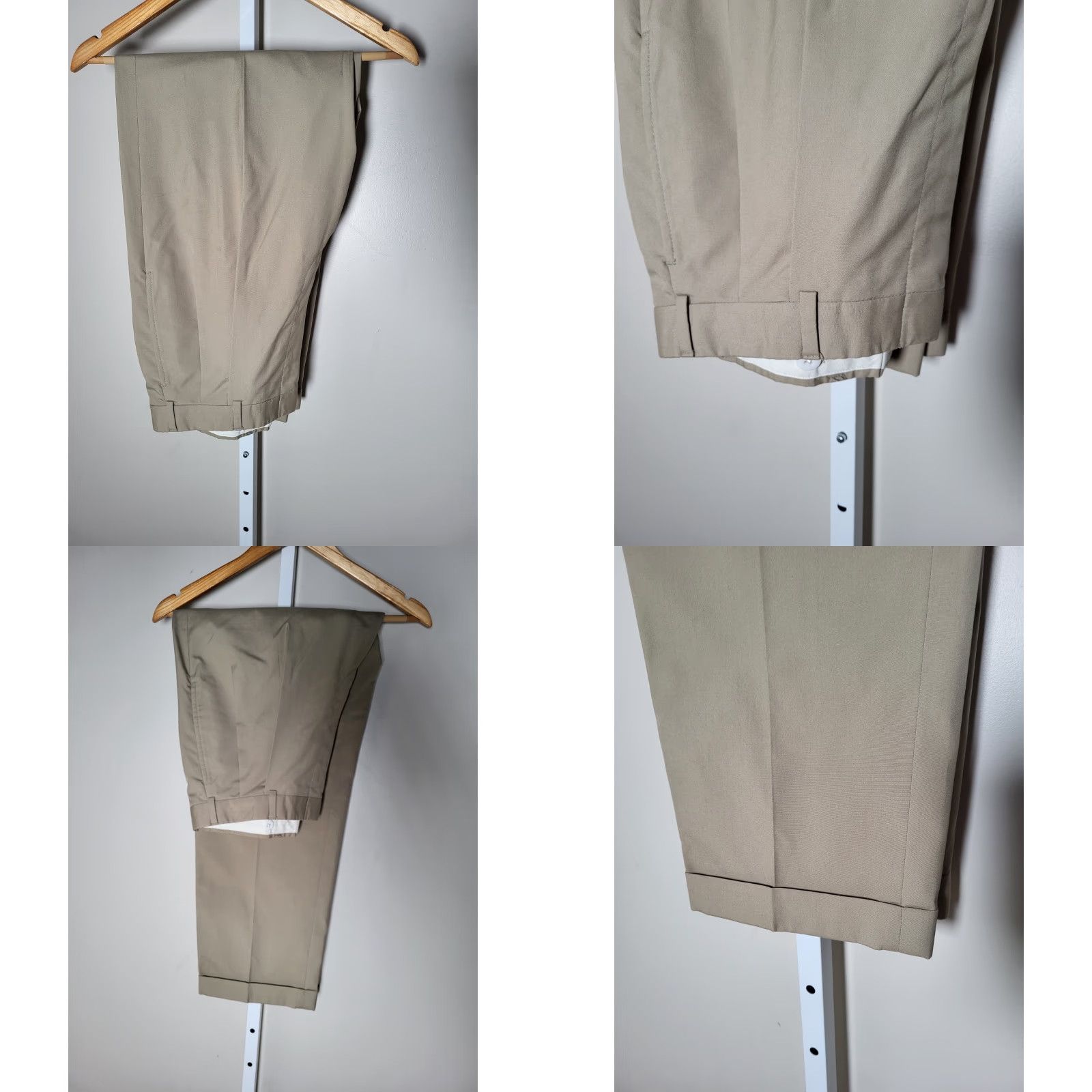 Brooks Brothers VINTAGE Brooks Brothers 2 Piece Suit Jacket Pants Brown Cotton 40R Men Regular Single-Breasted Notch 2-Button 3-Button Sleeve Solid 80s Size 40R - 8 Thumbnail