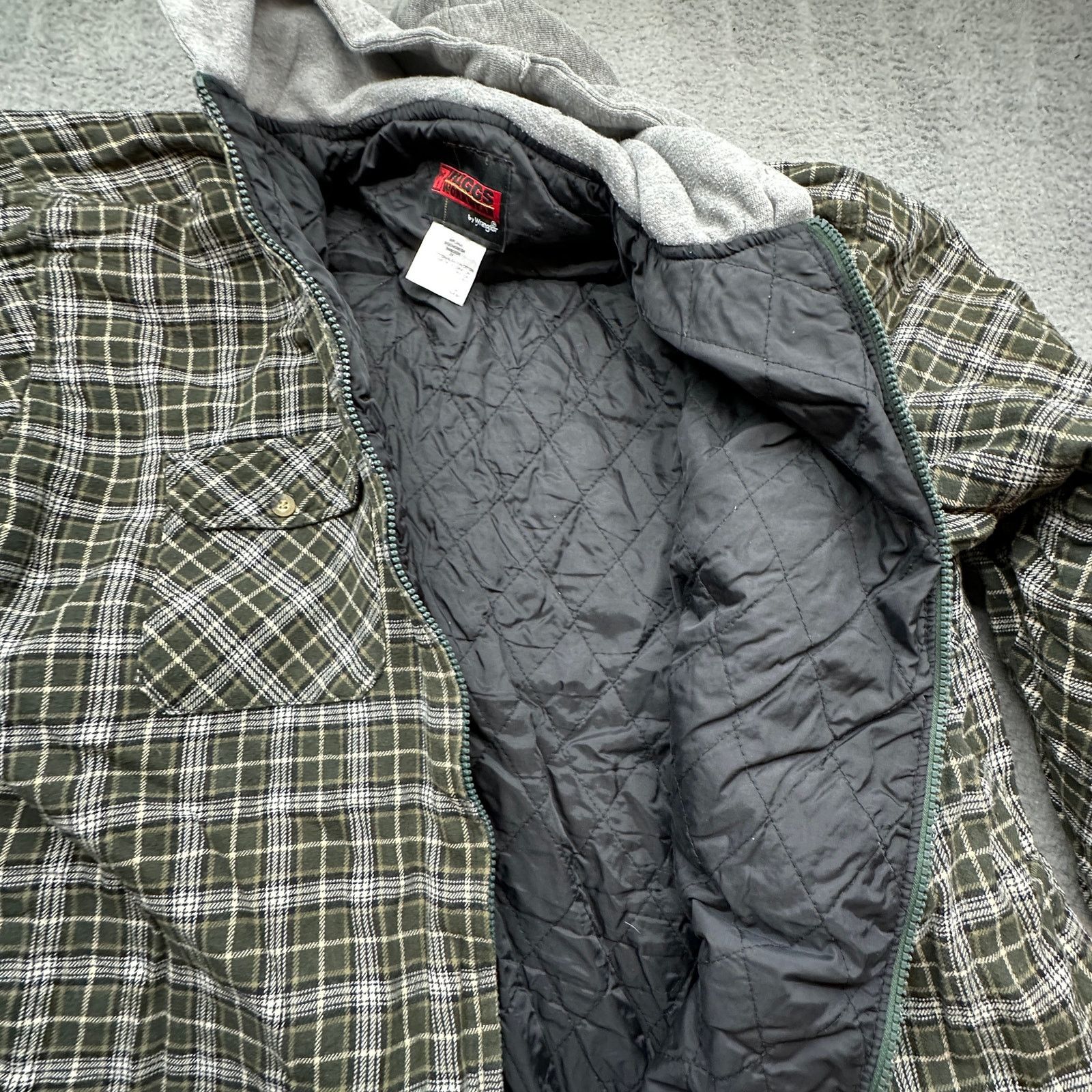 Wrangler Wrangler Riggs Workwear Quilt Lined Zip Flannel Jacket 2XL Size US XXL / EU 58 / 5 - 8 Thumbnail