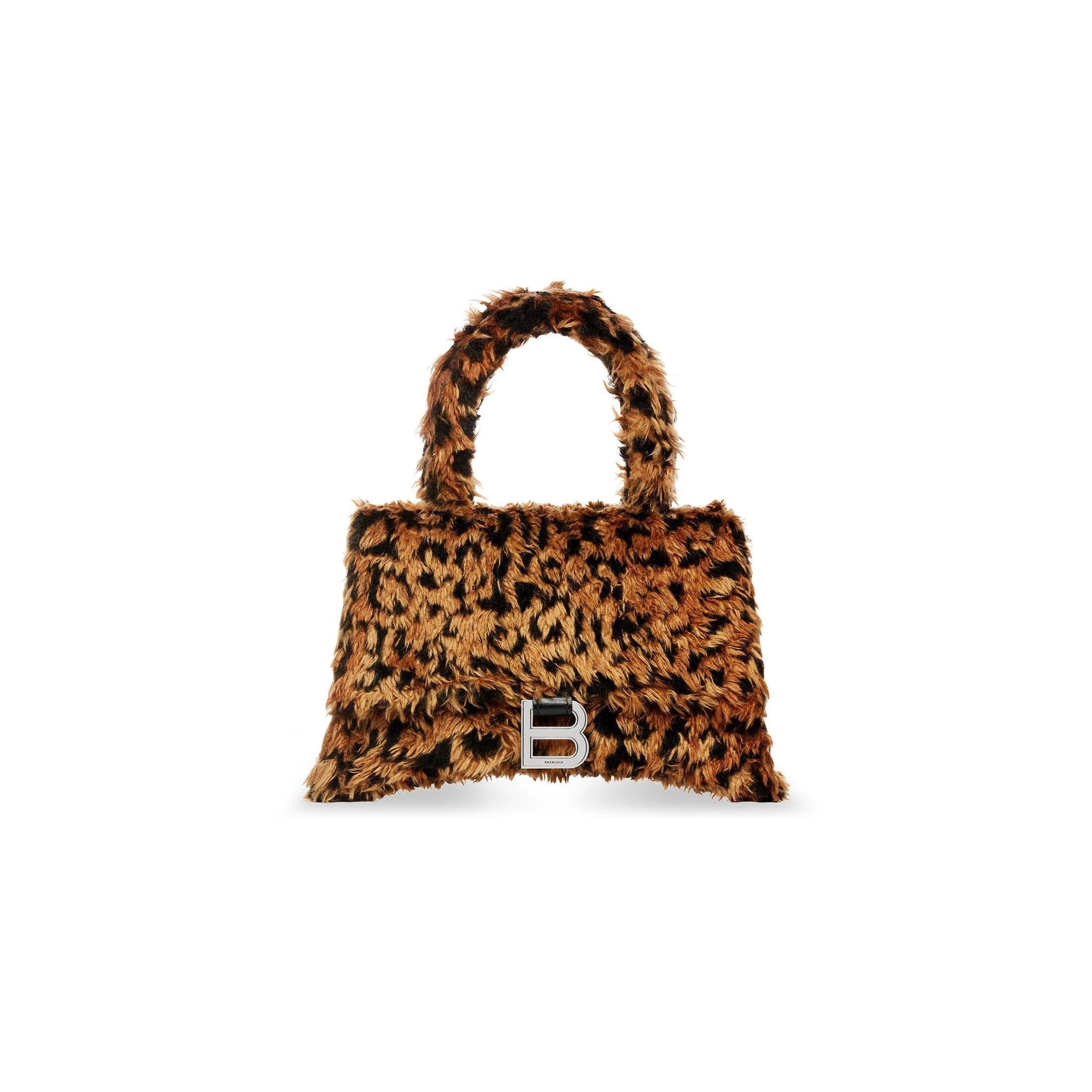 Balenciaga o1srvl11e1124 Size: OS / Hourglass Small Handbag Leopard Size ONE SIZE - 1 Thumbnail