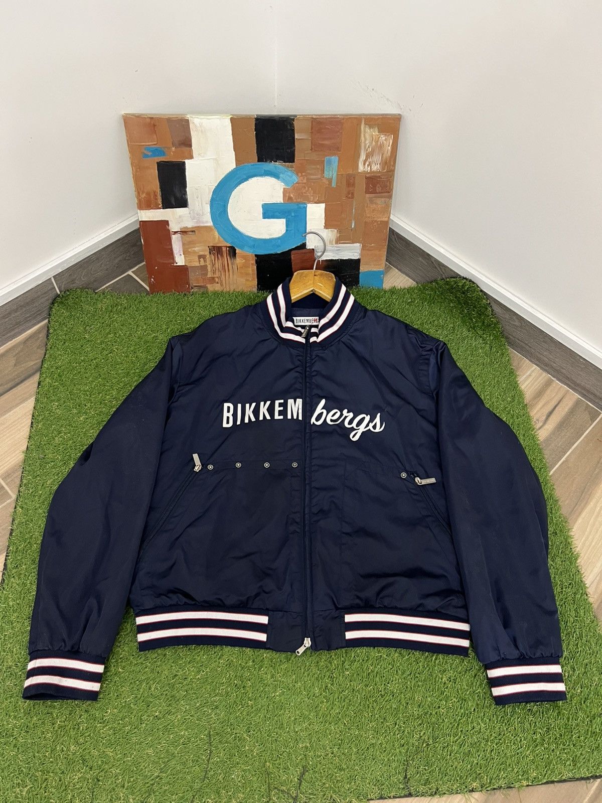 Bikkembergs Nylon Varsity Vintage Bomber Jacket