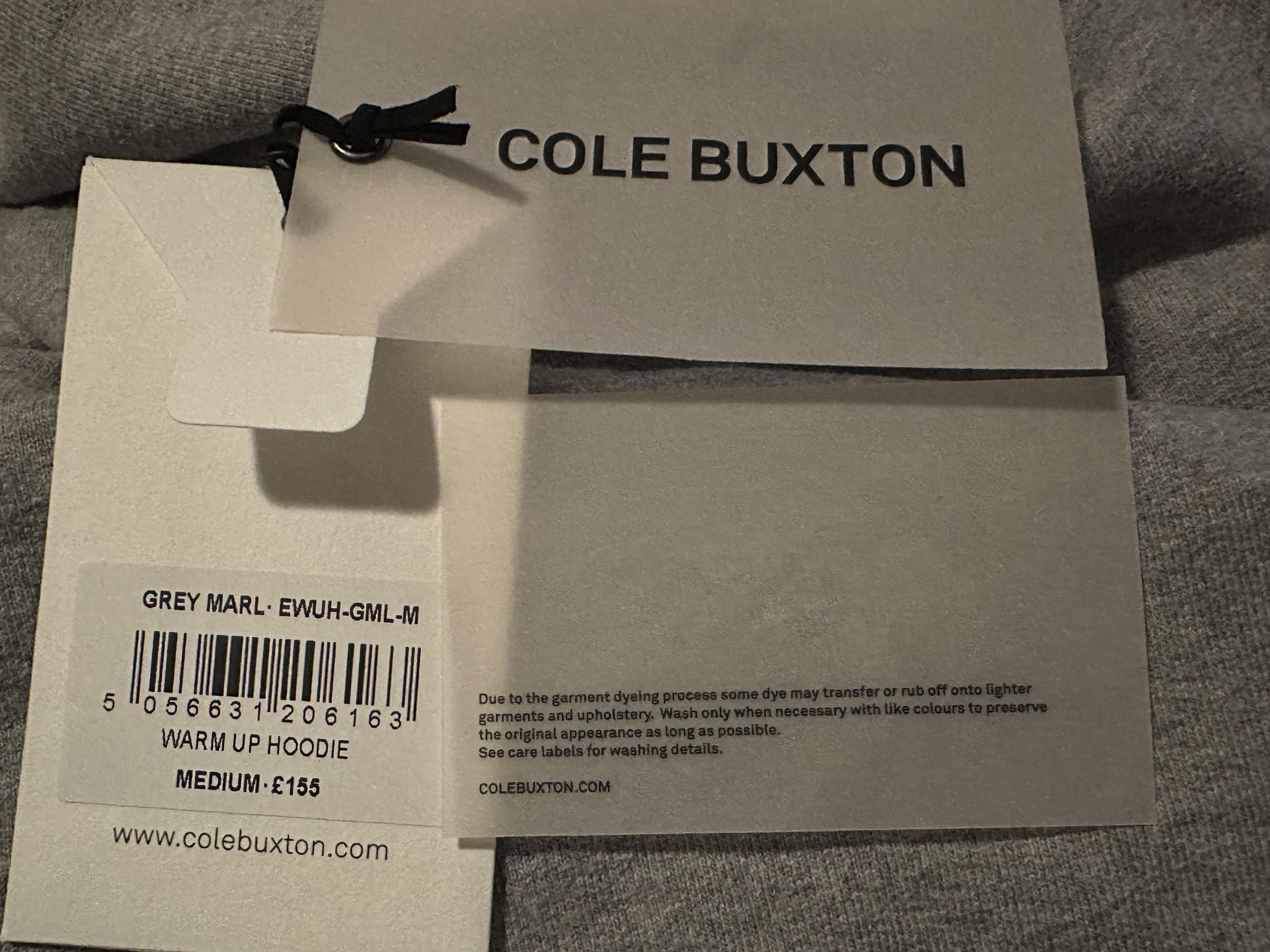 Cole Buxton Cole Buxton Grey Marl Warm Up Hoodie Medium Size Oversized Size US M / EU 48-50 / 2 - 8 Thumbnail
