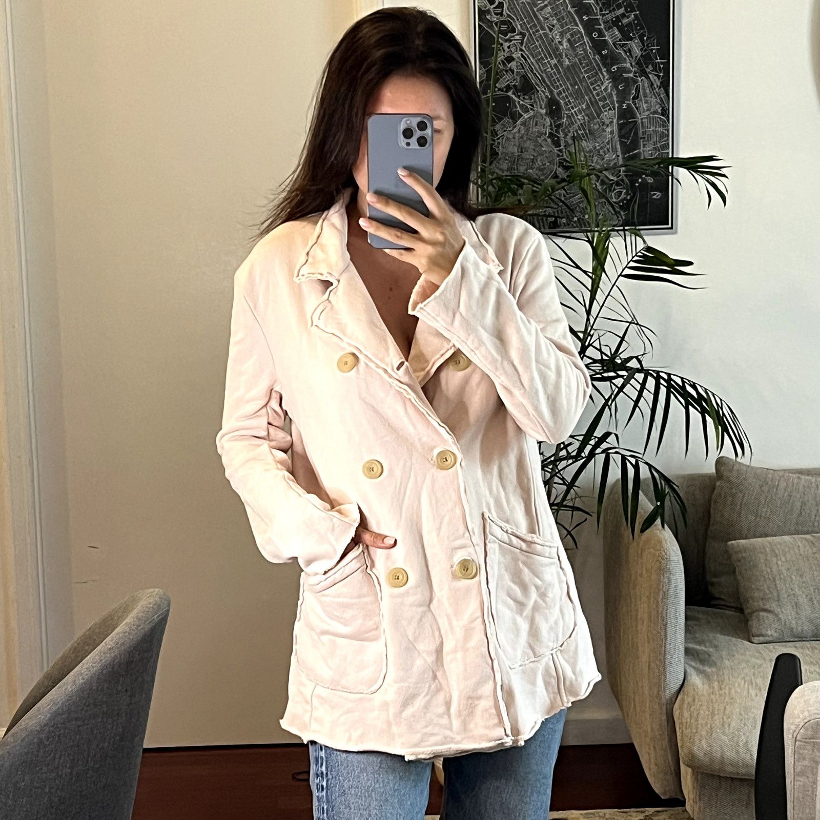Frank & Eileen Frank & Eileen Belfast Petal jacket size M small defect Size M / US 6-8 / IT 42-44 - 3 Thumbnail