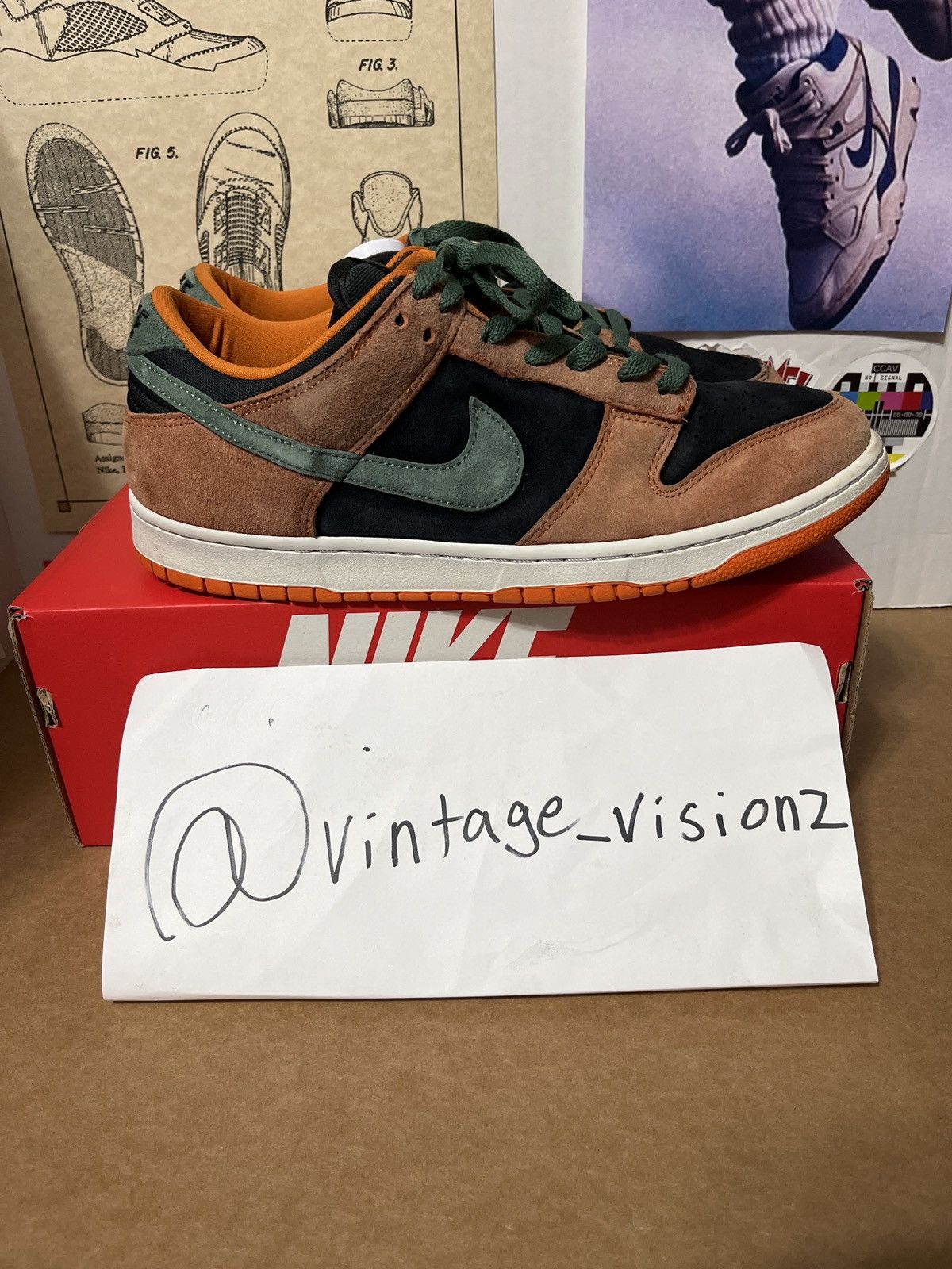 image of Nike Dunk Low ‘Ceramic’ Shoes in Orange, Men's (Size 12)