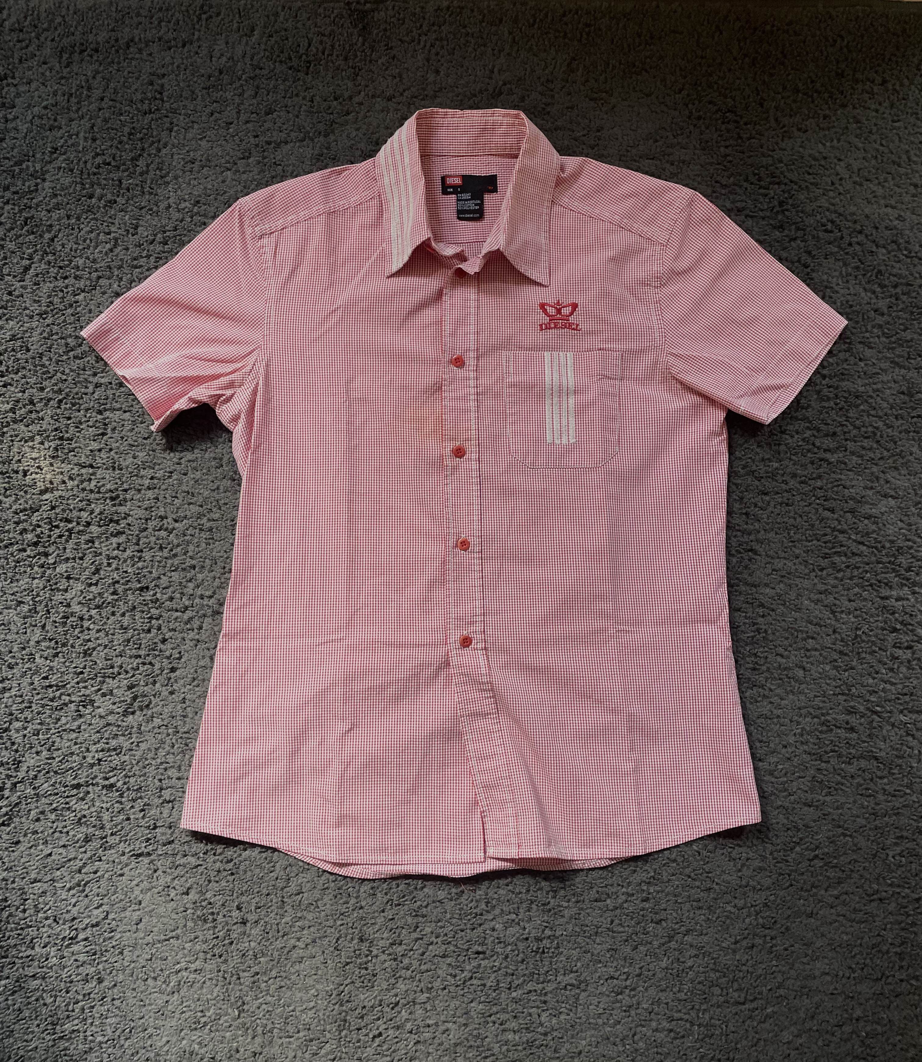 Diesel Diesel Y2K Red Gingham Shirt Short Sleeve – Size S Size US S / EU 44-46 / 1 - 1 Thumbnail