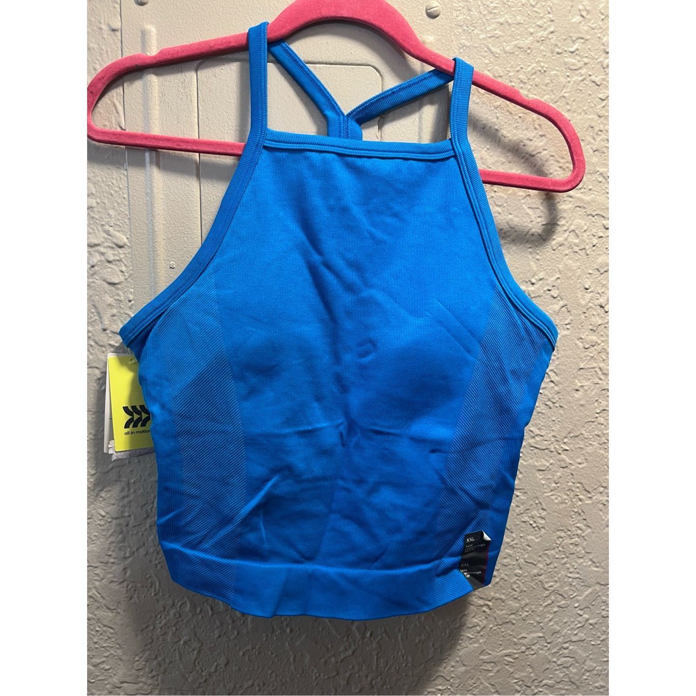 Other All In Motion Blue Rib Seamless Cropped Tank Top Woman’s Siz Size XXL / US 16-18 / IT 52-54 - 3 Thumbnail