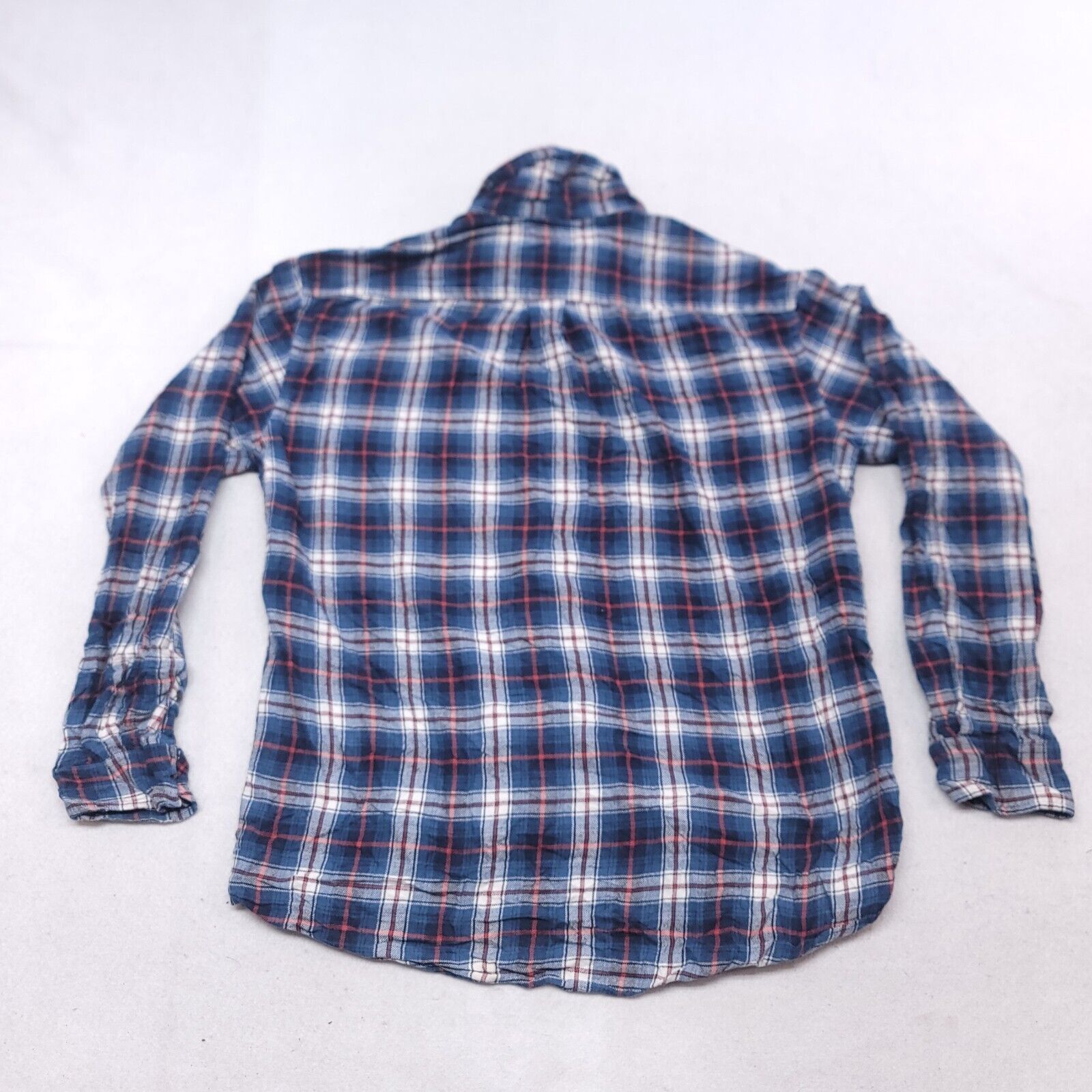 Croft & Barrow Croft & Barrow Tartan Flannel Shirt Mens Size L Maroon Blue Size US L / EU 52-54 / 3 - 10 Thumbnail