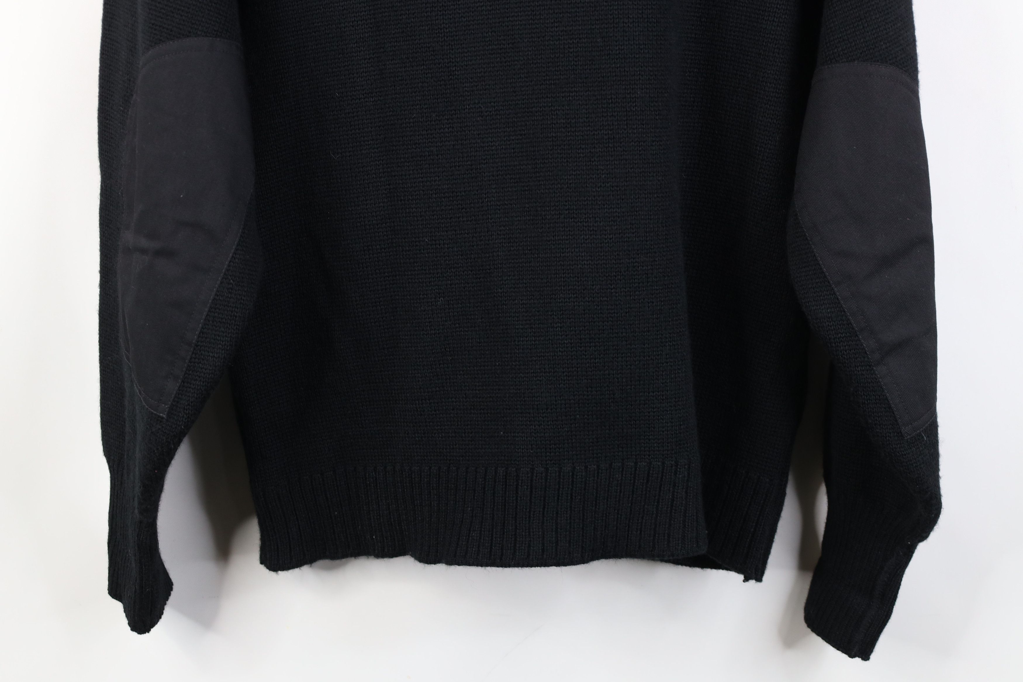 Vintage Vintage 90s Knit Military Commando Cardigan Sweater Black Size US XXL / EU 58 / 5 - 14 Thumbnail