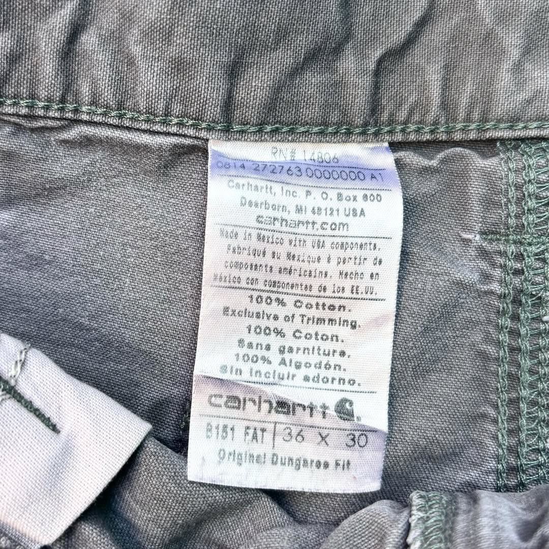 Carhartt × Vintage 90's Sunfade Carhartt B151 FAT Carpenter Denim Pant Size US 34 / EU 50 - 5 Thumbnail