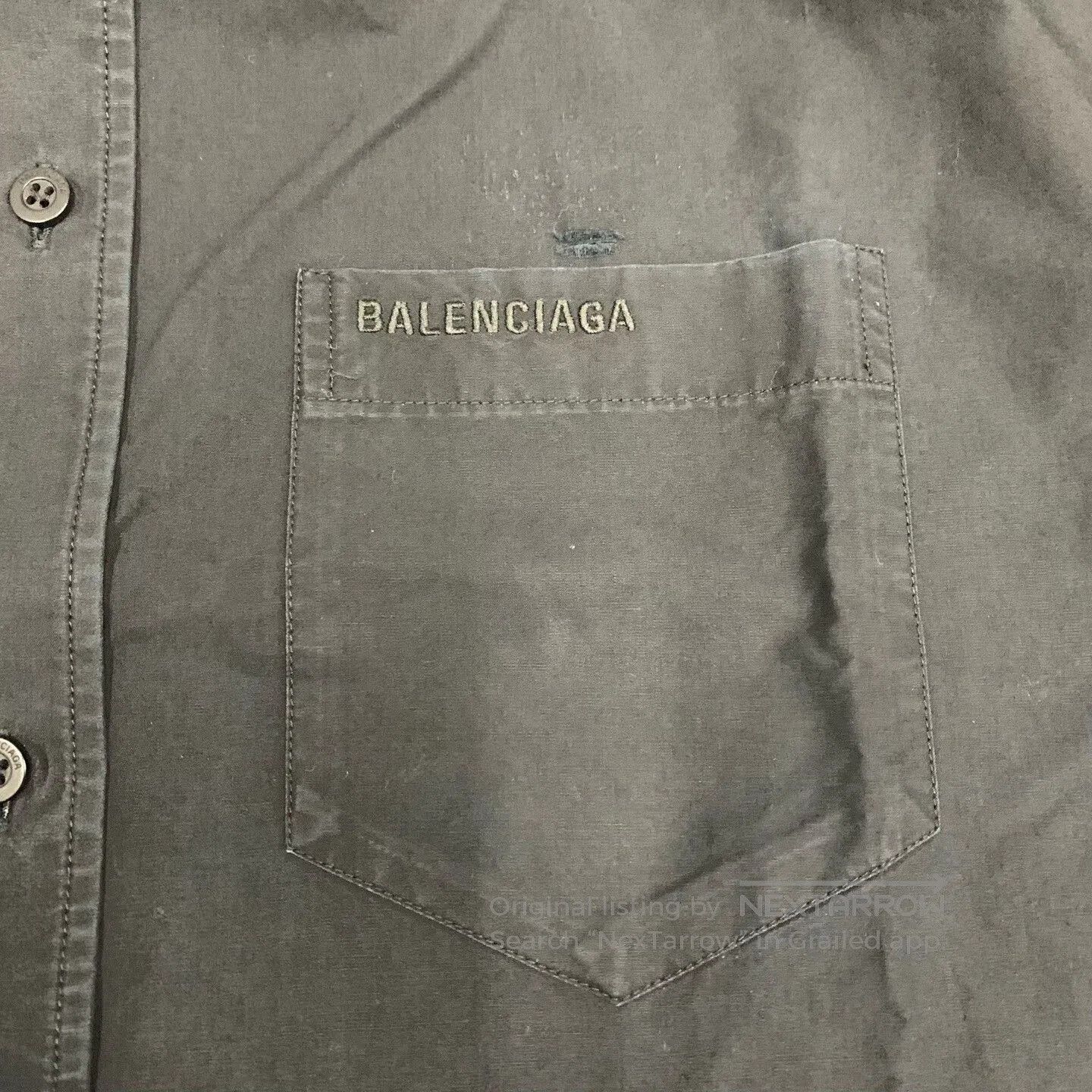 Balenciaga balenciaga black distressed button. Size US M / EU 48-50 / 2 - 6 Thumbnail