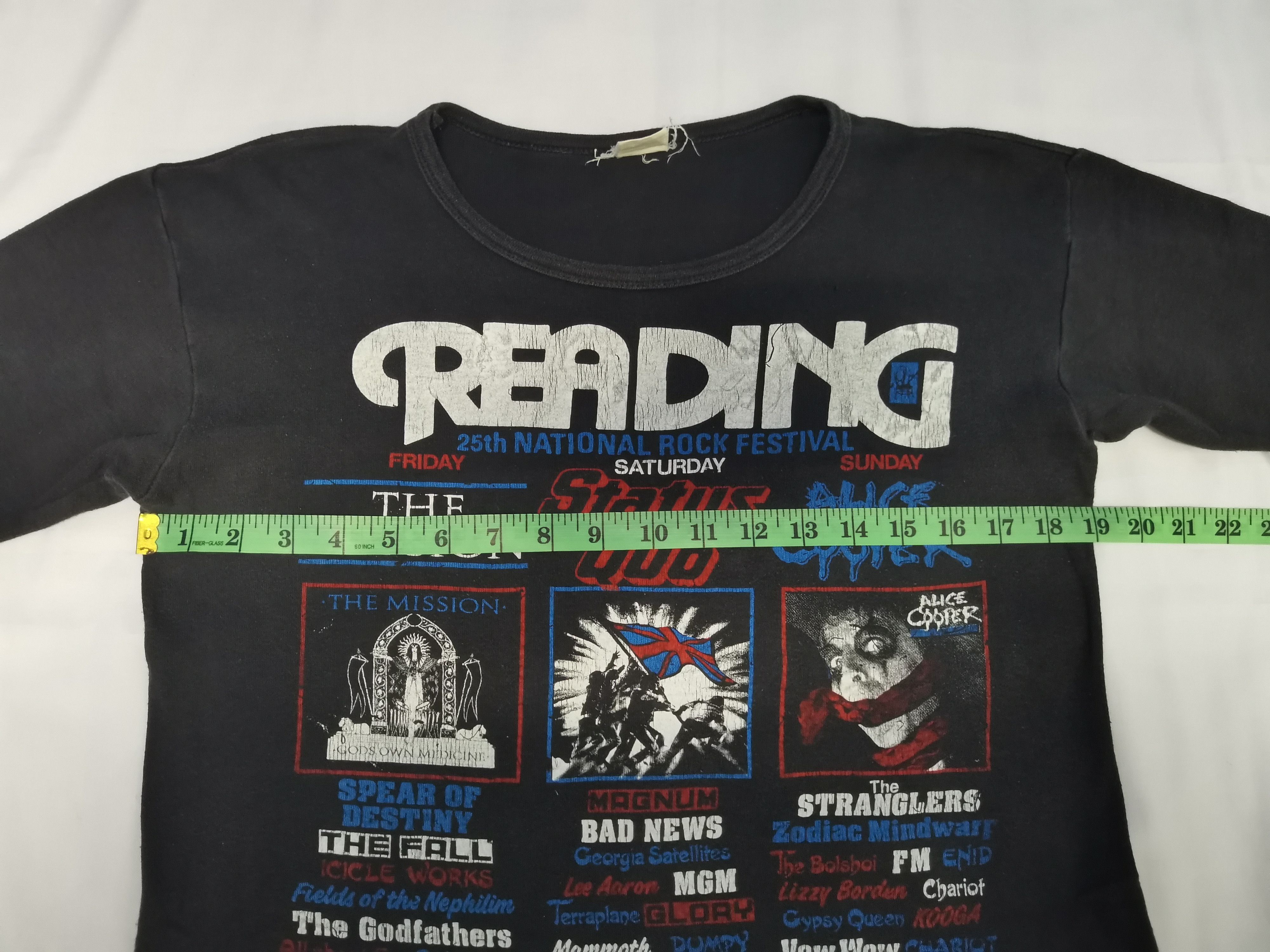 Band Tees Vintage Reading Rock Festival 1987 Alice Cooper Tee Size US L / EU 52-54 / 3 - 6 Thumbnail