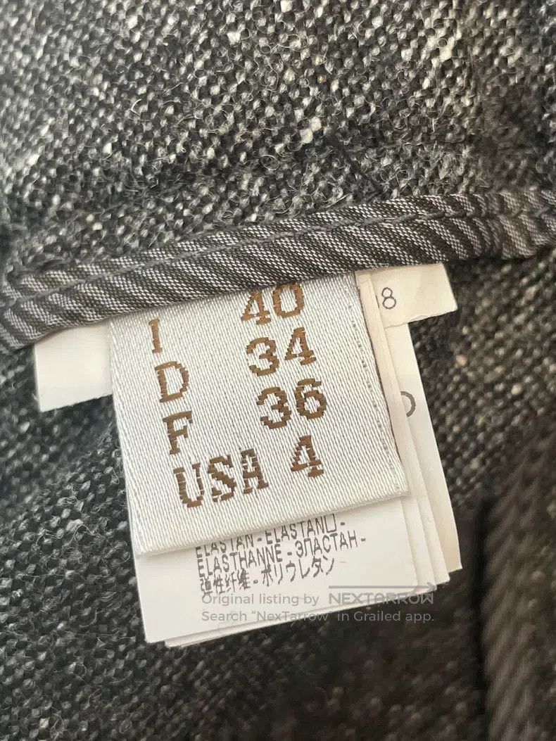 Brunello Cucinelli Brunello Cucinelli Dark Gray Wool Beaded Trousers Size 26" / US 2 / IT 38 - 8 Thumbnail