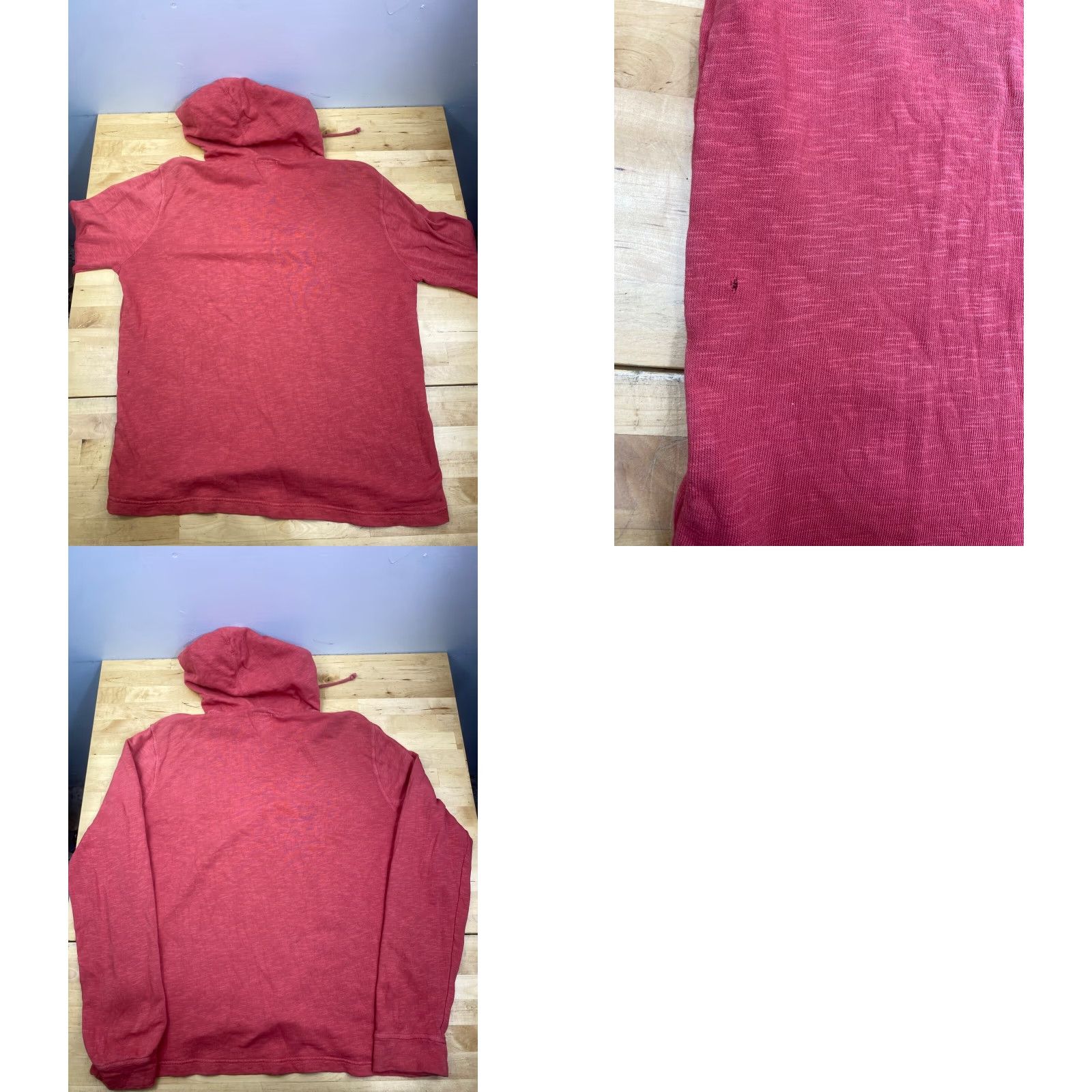 Lucky Brand Lucky Brand Athletics Hoodie Mens L Red Orange Pullover Casual #7878 Size US L / EU 52-54 / 3 - 8 Thumbnail