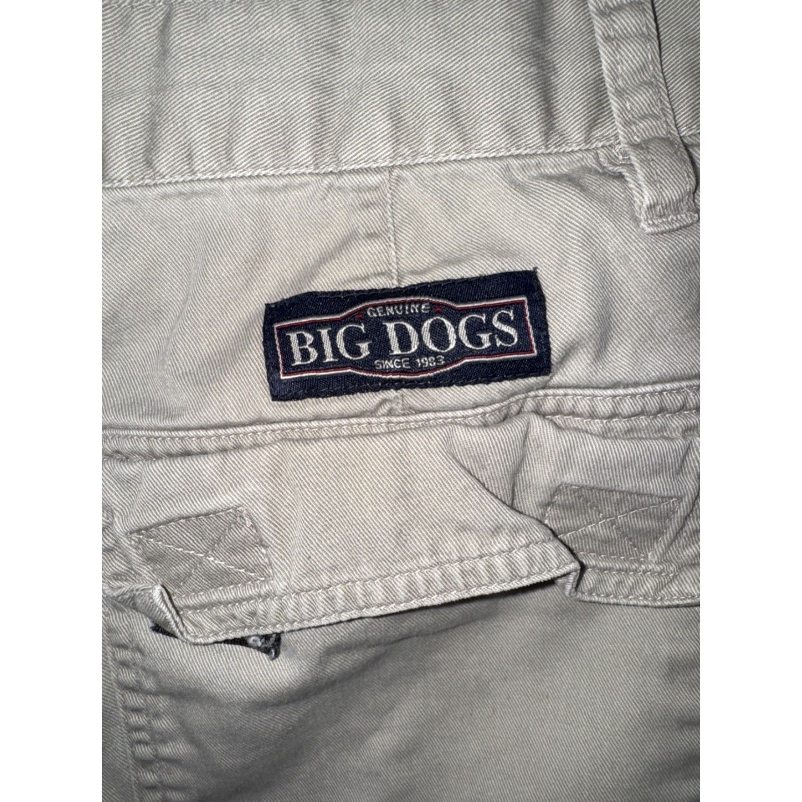 Big Dogs VINTAGE Big Dogs Cargo Shorts Mens 34x11 Khaki Beige Outdoor Pockets Utility Regular 34 Mens Size US 34 / EU 50 - 6 Thumbnail