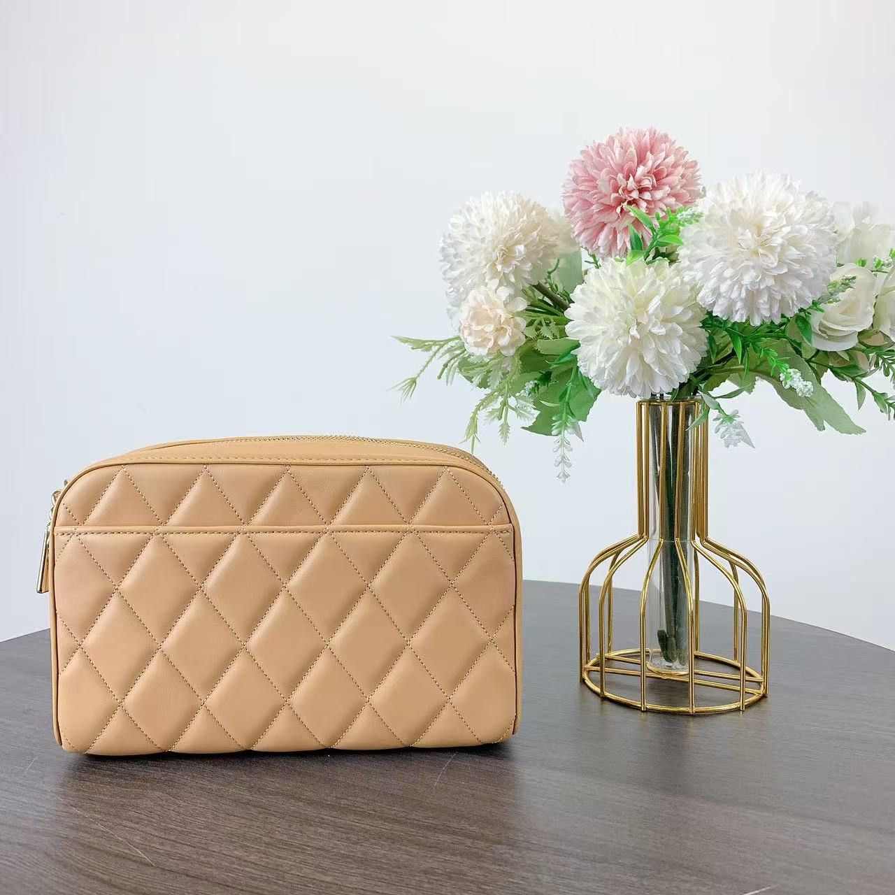 Kate Spade Kate Spade KG425 Carey Quilted Mini Camera Tiramisu Mousse Size ONE SIZE - 3 Thumbnail