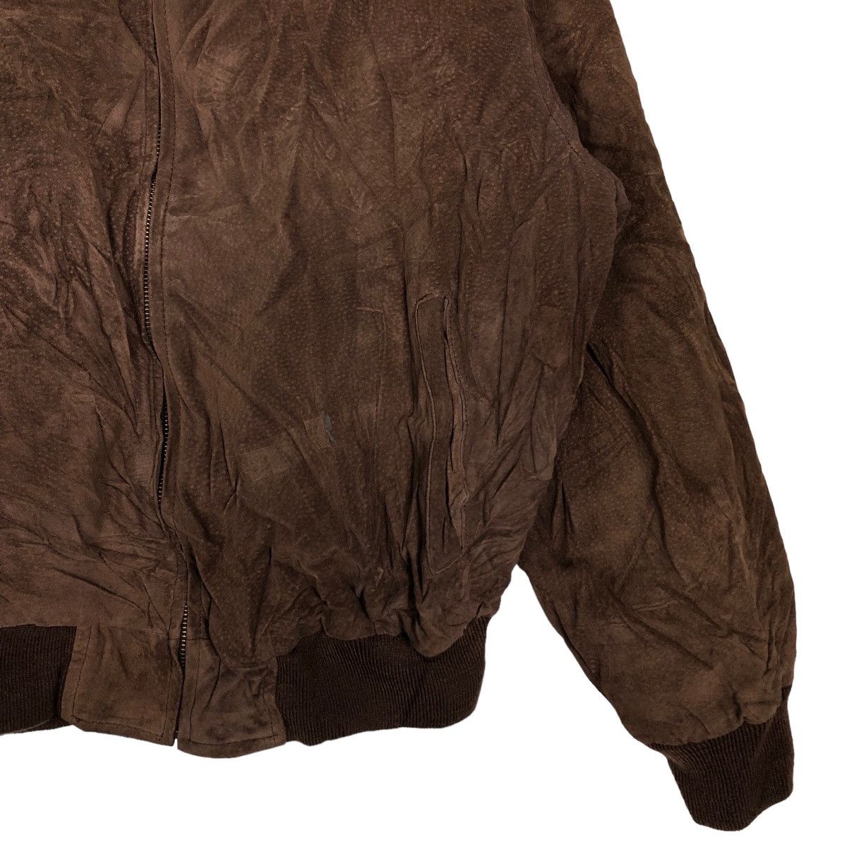 Japanese Brand 🔥Vtg Bomber Leather Jacket Uniqlo Japan Issey Miyake Size US L / EU 52-54 / 3 - 5 Thumbnail