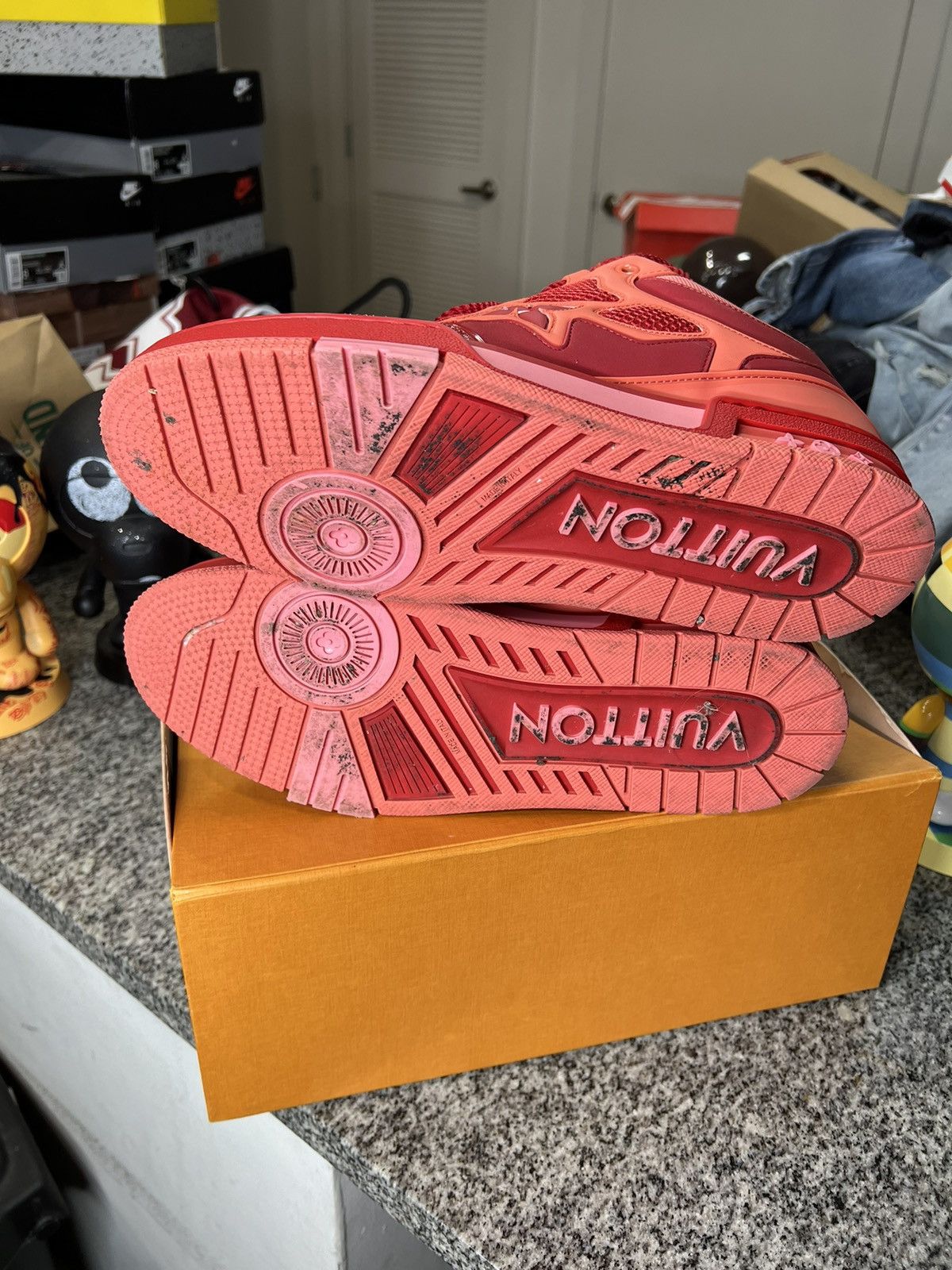 Louis Vuitton Lv Skate Sneaker ‘Red’ Size US 12 / EU 45 - 7 Thumbnail