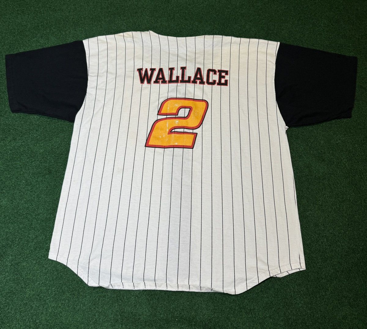 NASCAR × Vintage Vintage 90s RARE Rusty Wallace #2 Nascar Baseball Jersey Size US XXL / EU 58 / 5 - 1 Thumbnail