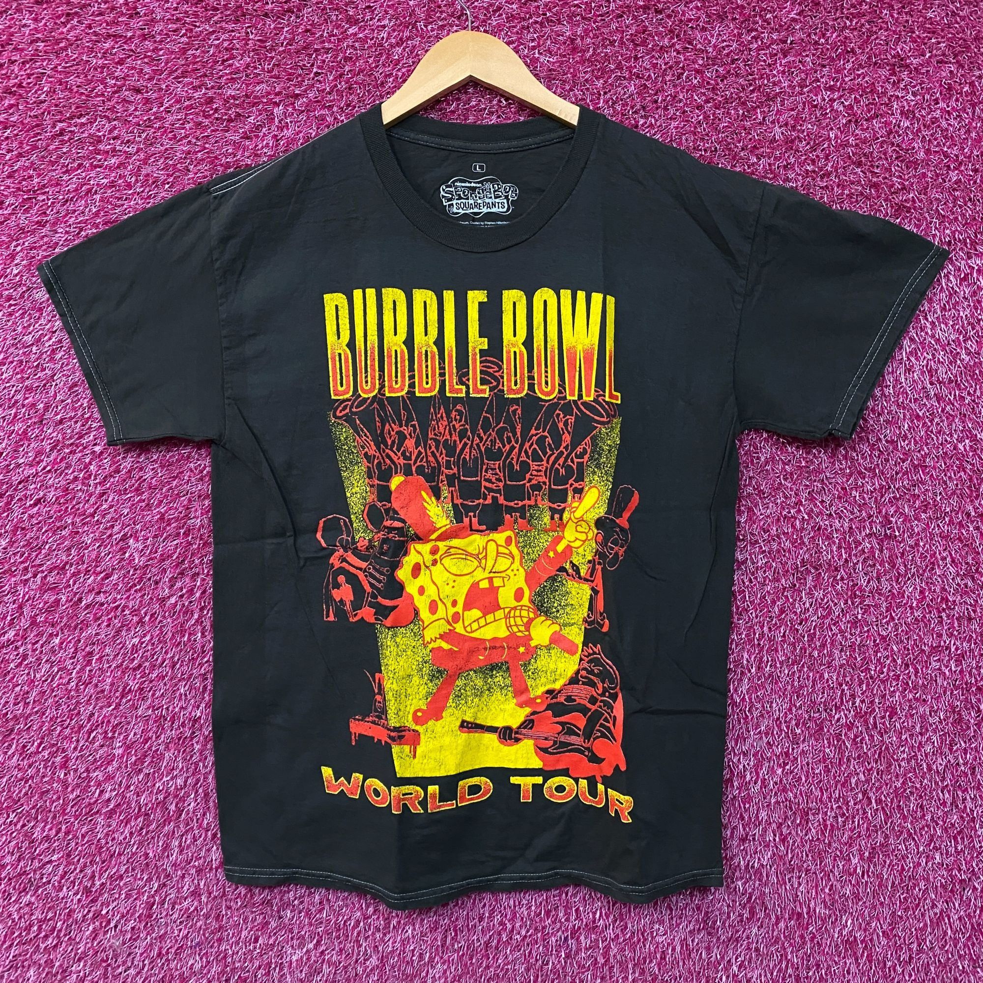 Nickelodeon SpongeBob SquarePants Bubble Bowl World Tour T-shirt Large Size US L / EU 52-54 / 3 - 1 Thumbnail