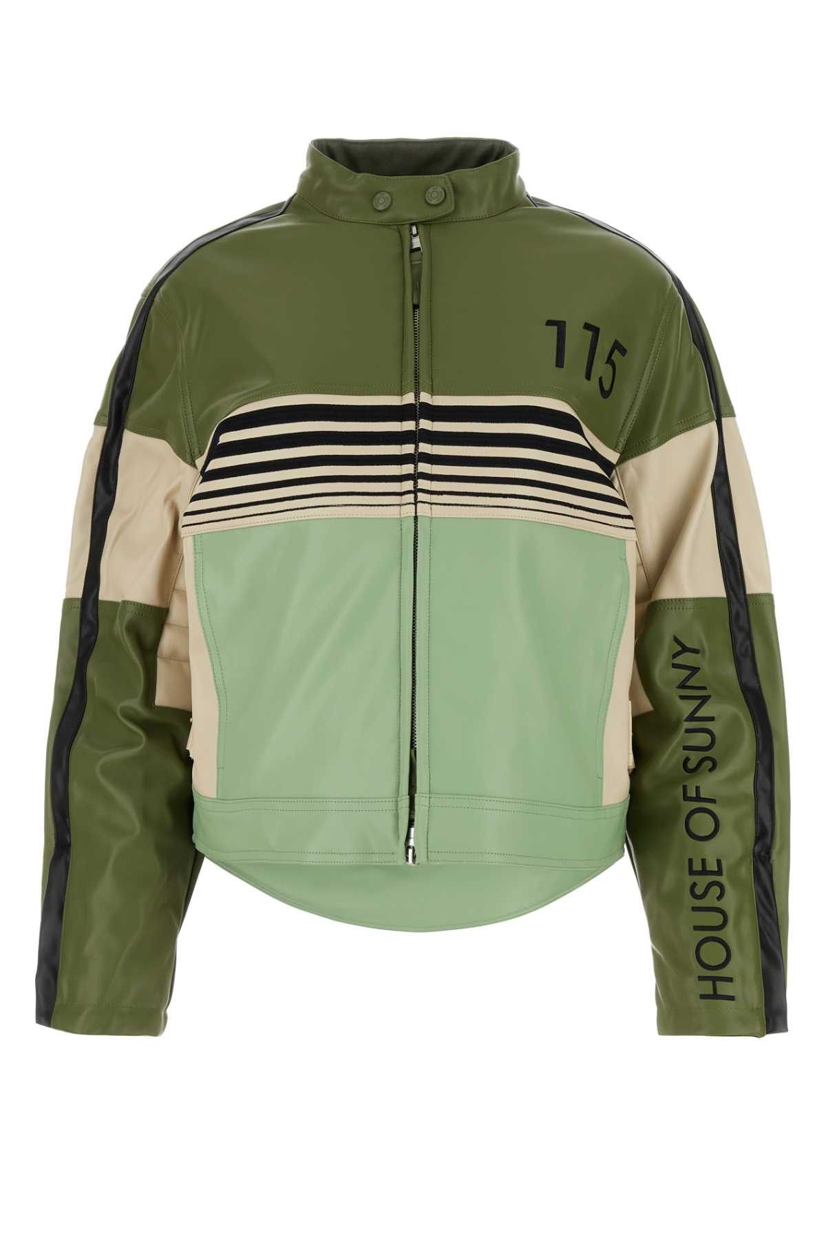 image of House Of Sunny Multicolor Synthetic Leather The Racier Jacket, Women's (Size Small)