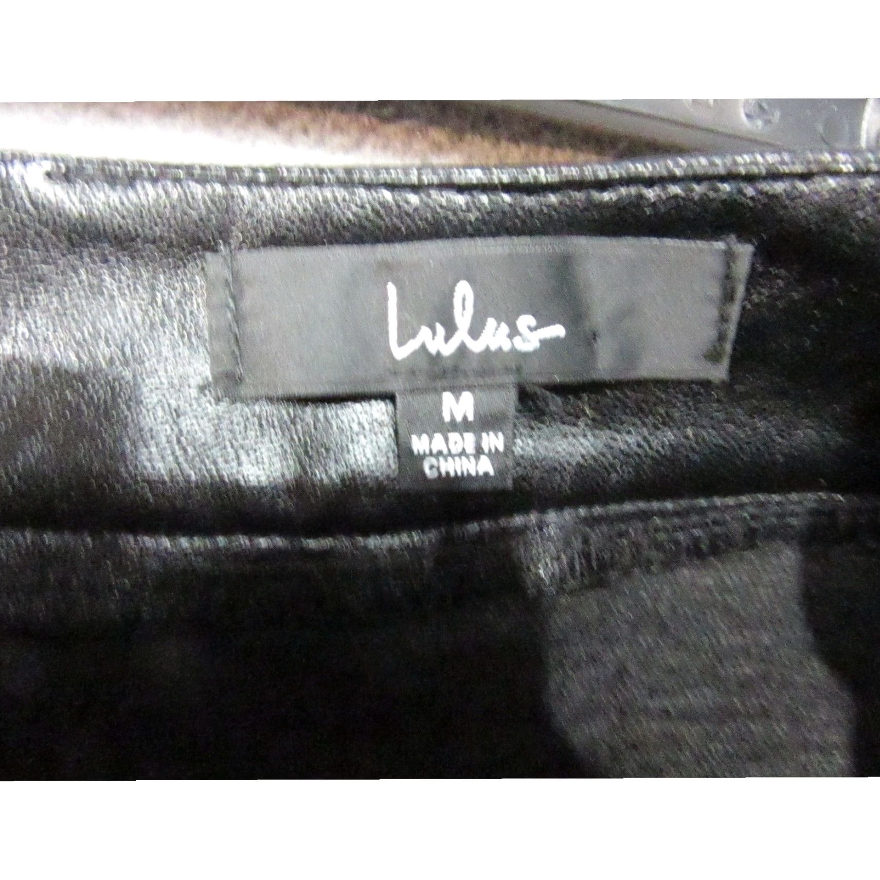 Lulus Lulus Skirt Womens Mini Black Faux Leather Side Slit High Rise Zip/Lined Size 32" / US 10 / IT 46 - 5 Thumbnail