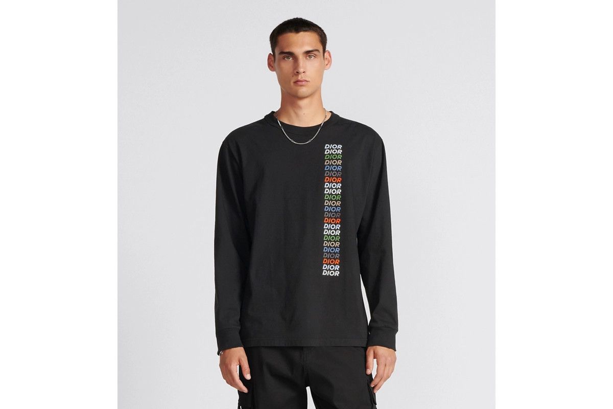 Dior o1bcso1str0225 Relaxed-Fit Long-Sleeved T-Shirt in Black Size US S / EU 44-46 / 1 - 4 Thumbnail