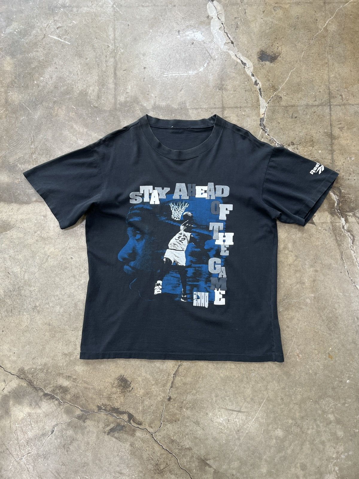 Reebok × Vintage Vintage Reebok Orlando Magic Shaq Single Stitch Tee Medium Size US M / EU 48-50 / 2 - 2 Thumbnail
