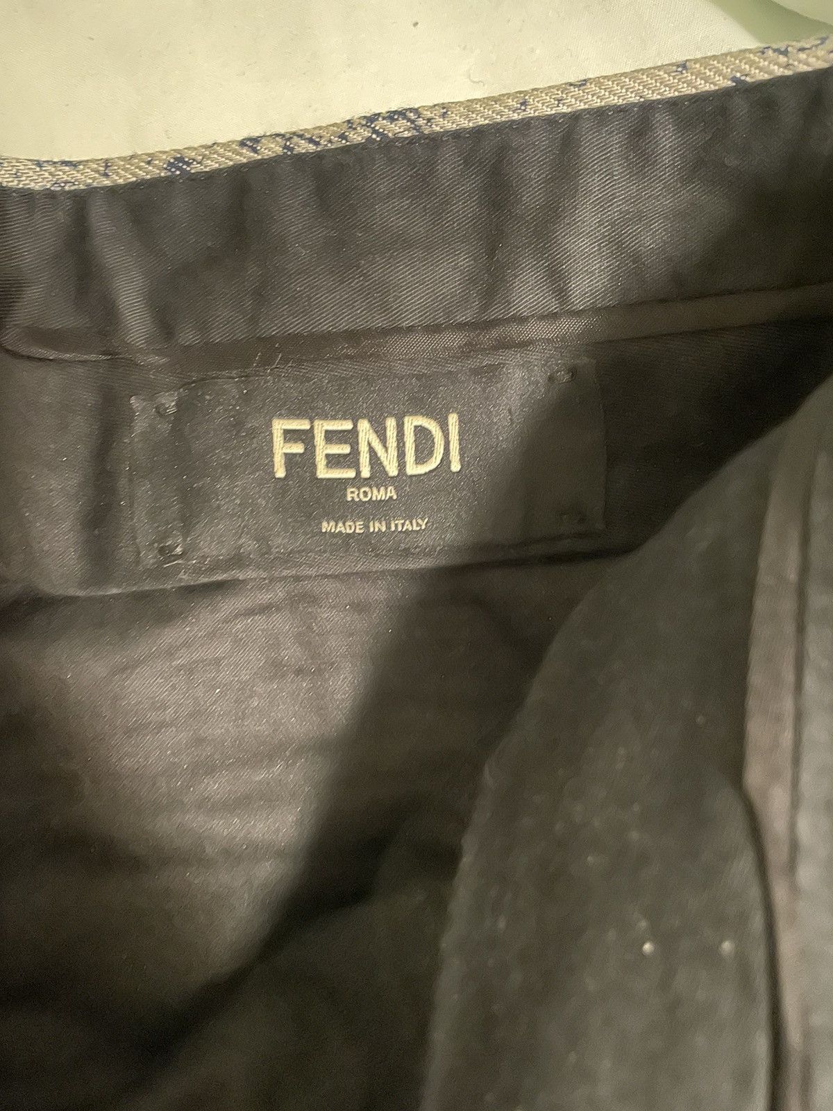 Fendi Blue Distressed Printed Classic Shorts Size 48 Size US 32 / EU 48 - 7 Thumbnail