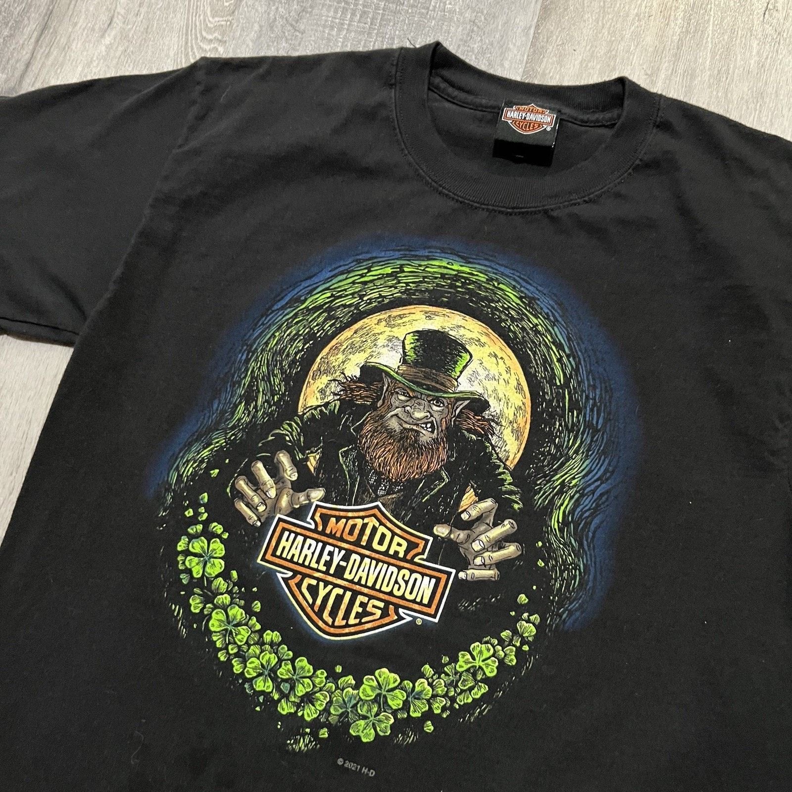 Harley Davidson Harley Davidson Twister City Kansas Irish Biker T Shirt M Size US M / EU 48-50 / 2 - 3 Thumbnail