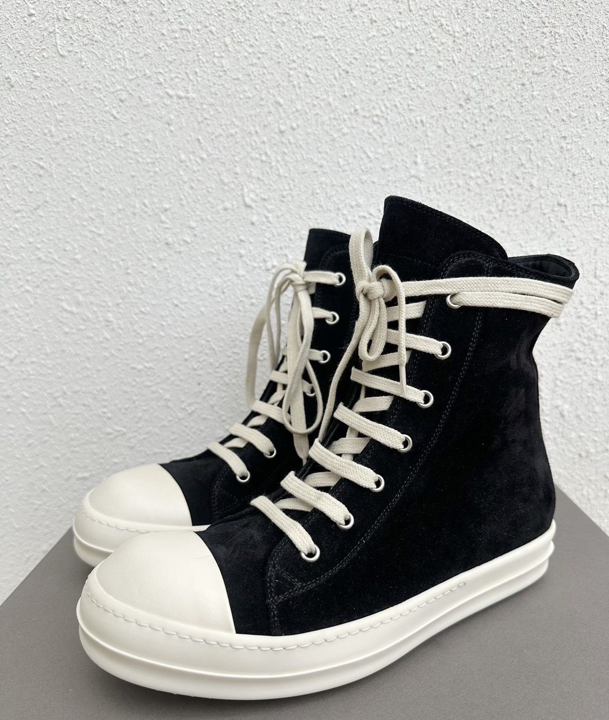 Rick Owens Rick Owens New Edition High-Top Sneakers Rare Suede Leather Size US 7 / EU 40 - 3 Thumbnail