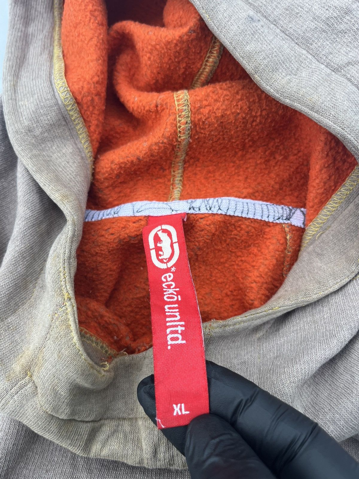 Ecko Unltd. Ecko Patchwork Unltd Faded Hoodie Jacket 90s Vintage Size US XL / EU 56 / 4 - 6 Thumbnail