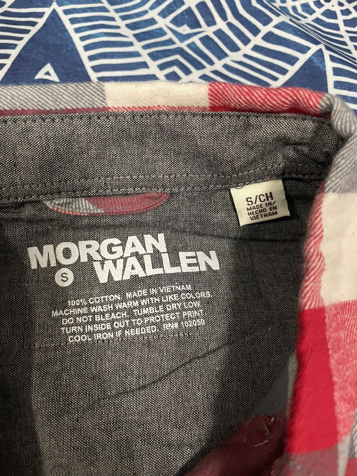 Band Tees × Vintage × Weatherproof Morgan Wallen One Thing At A Time Tour Flannel Size US S / EU 44-46 / 1 - 4 Thumbnail
