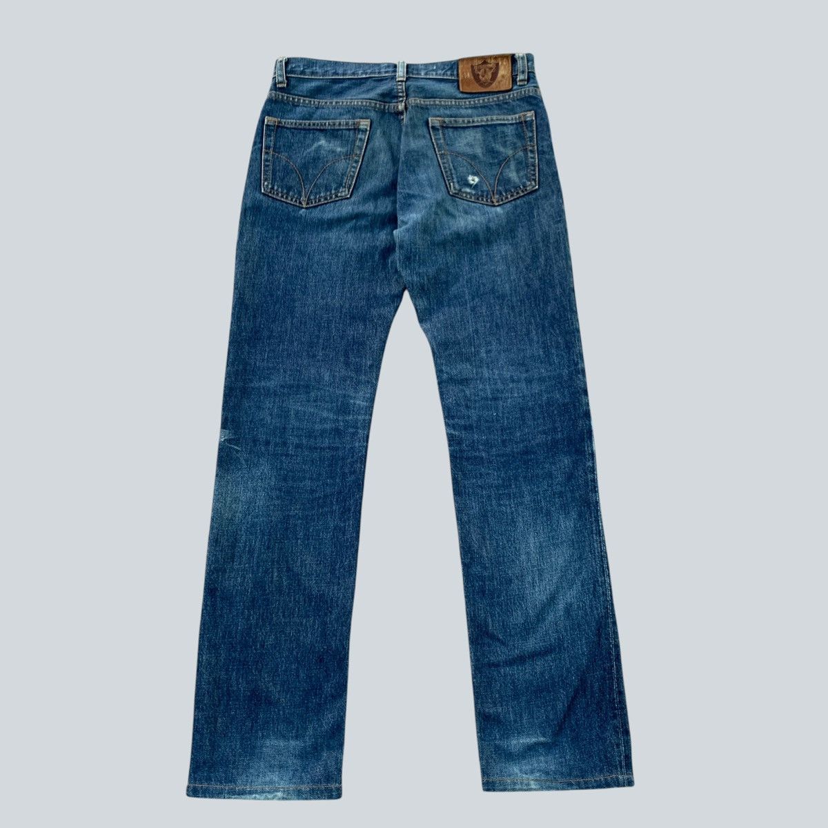 Hysteric Glamour Vintage 1990s Hysteric Glamour "Raiders" Blue Denim Jeans Size 29" - 2 Thumbnail
