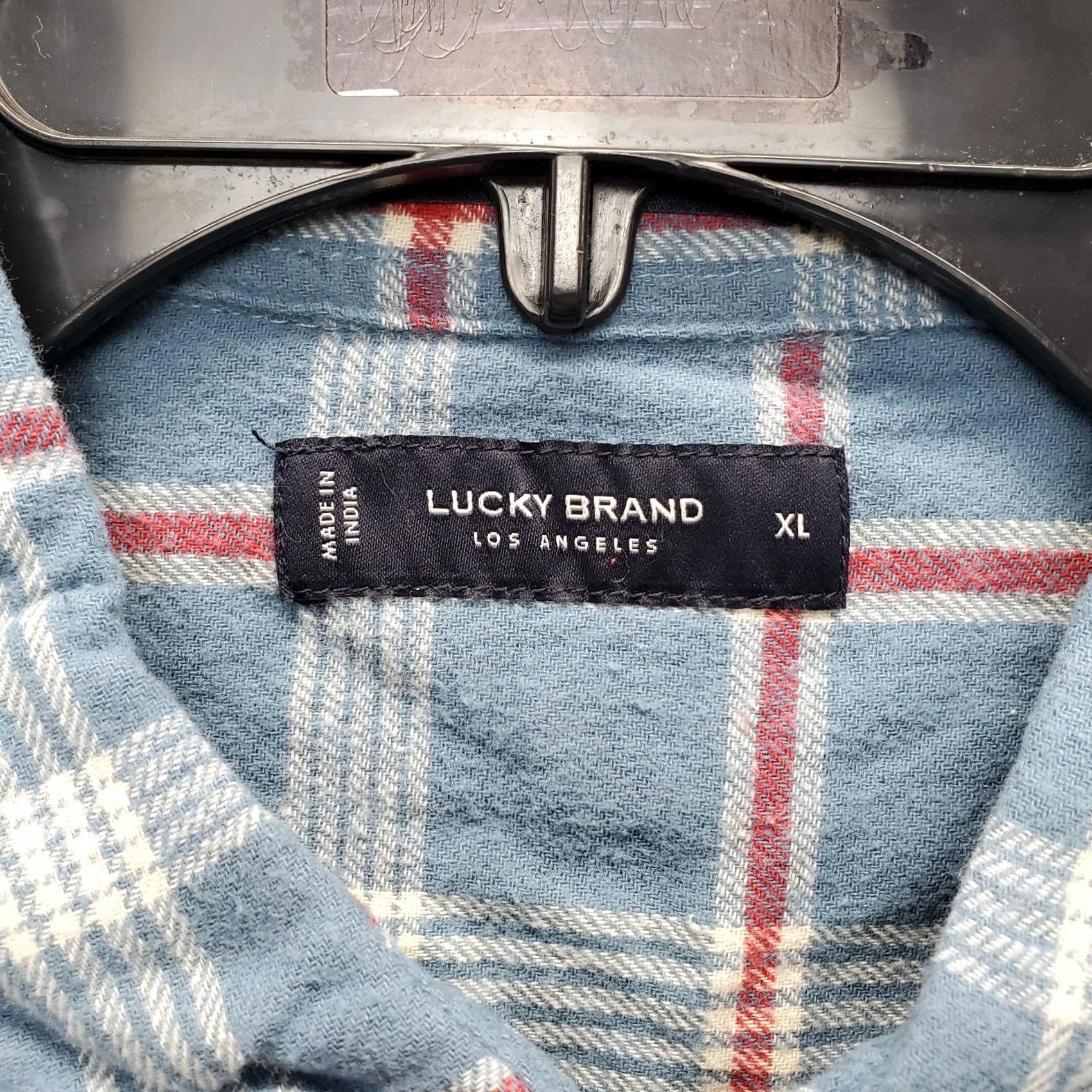 Lucky Brand Lucky Brand Flannel Shirt Mens XL Multi Plaid Chest Pocket Collared Button Up Size US XL / EU 56 / 4 - 6 Thumbnail