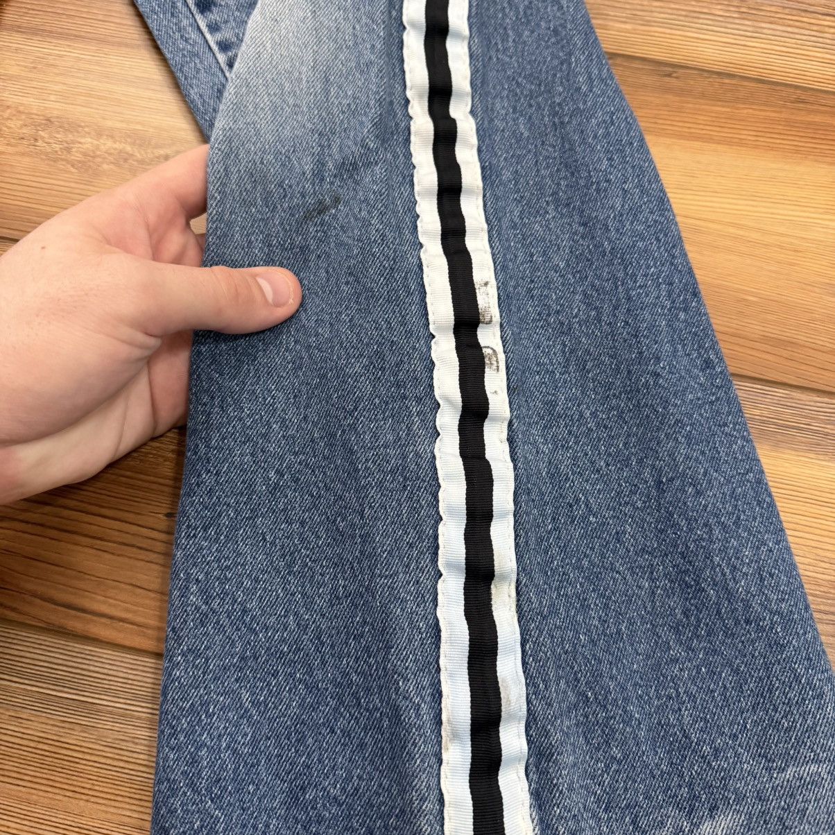 Other Vintage JNCO Style Striped Blue Baggy Skate Denim Jeans Size US 26 / EU 42 - 4 Thumbnail