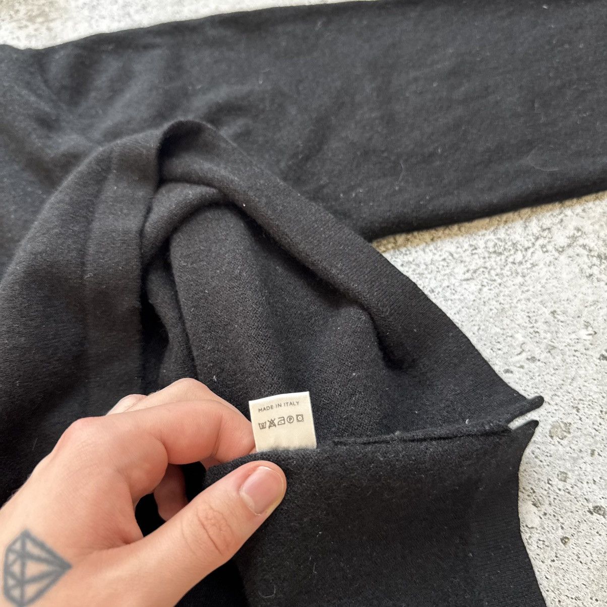Loro Piana Loro Piana Men's Vintage Cashmere Black Pullover Sweater Size US XL / EU 56 / 4 - 10 Thumbnail