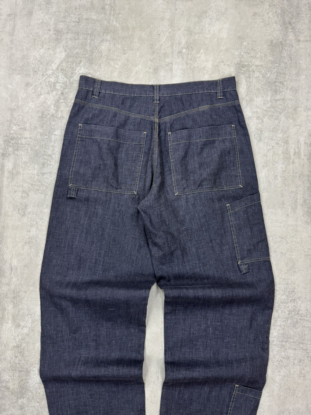 Other Yes Or Not Linen/Cotton Baggy Skater Pants Front Pockets Size US 34 / EU 50 - 5 Thumbnail