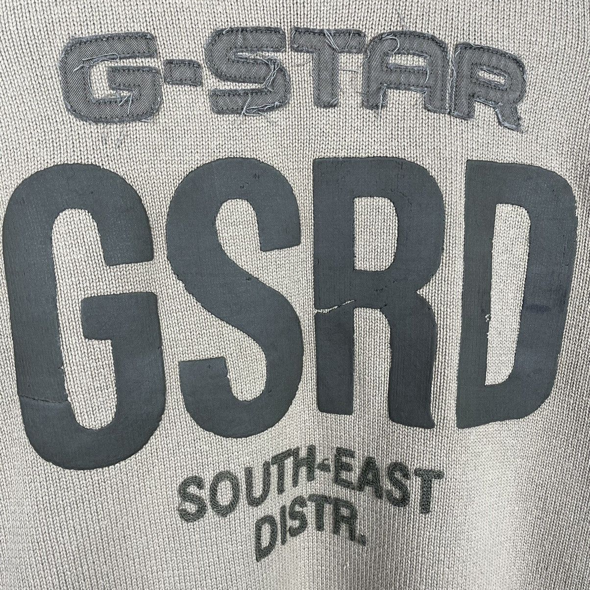 G-Star Vintage G Star Raw avant garde ribbed big logo sweater 90’s Size US M / EU 48-50 / 2 - 6 Thumbnail
